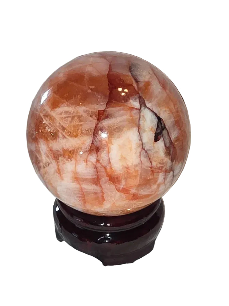Fire Quartz Crystal Sphere
