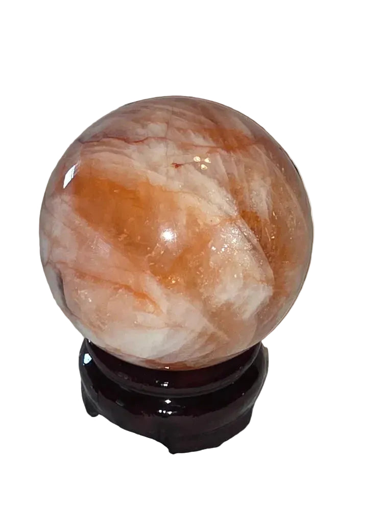 Fire Quartz Crystal Sphere