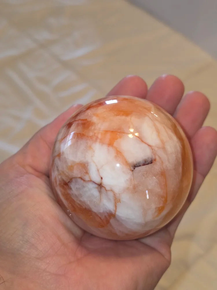 Fire Quartz Crystal Sphere