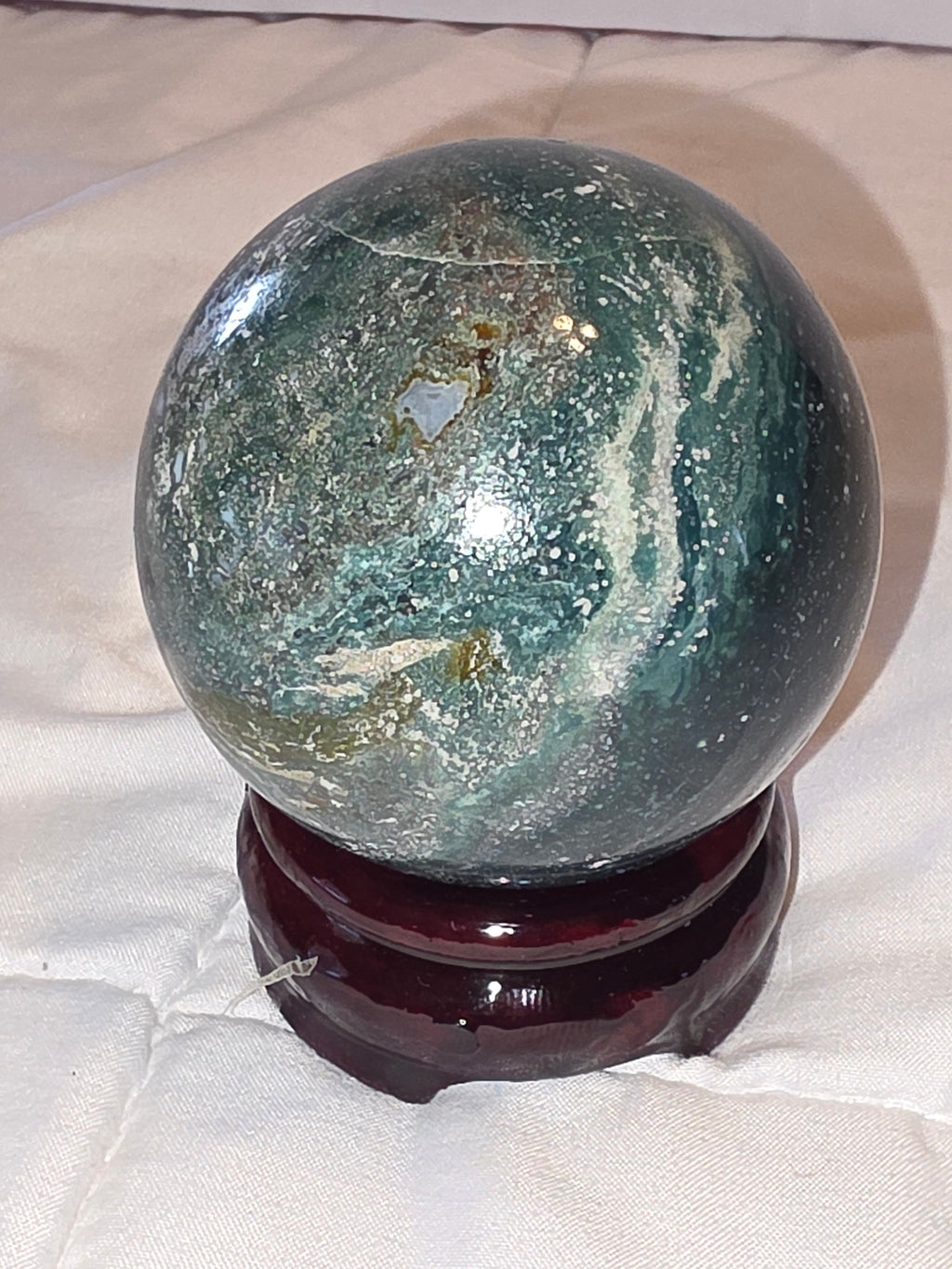 Green Jasper Crystal Sphere
