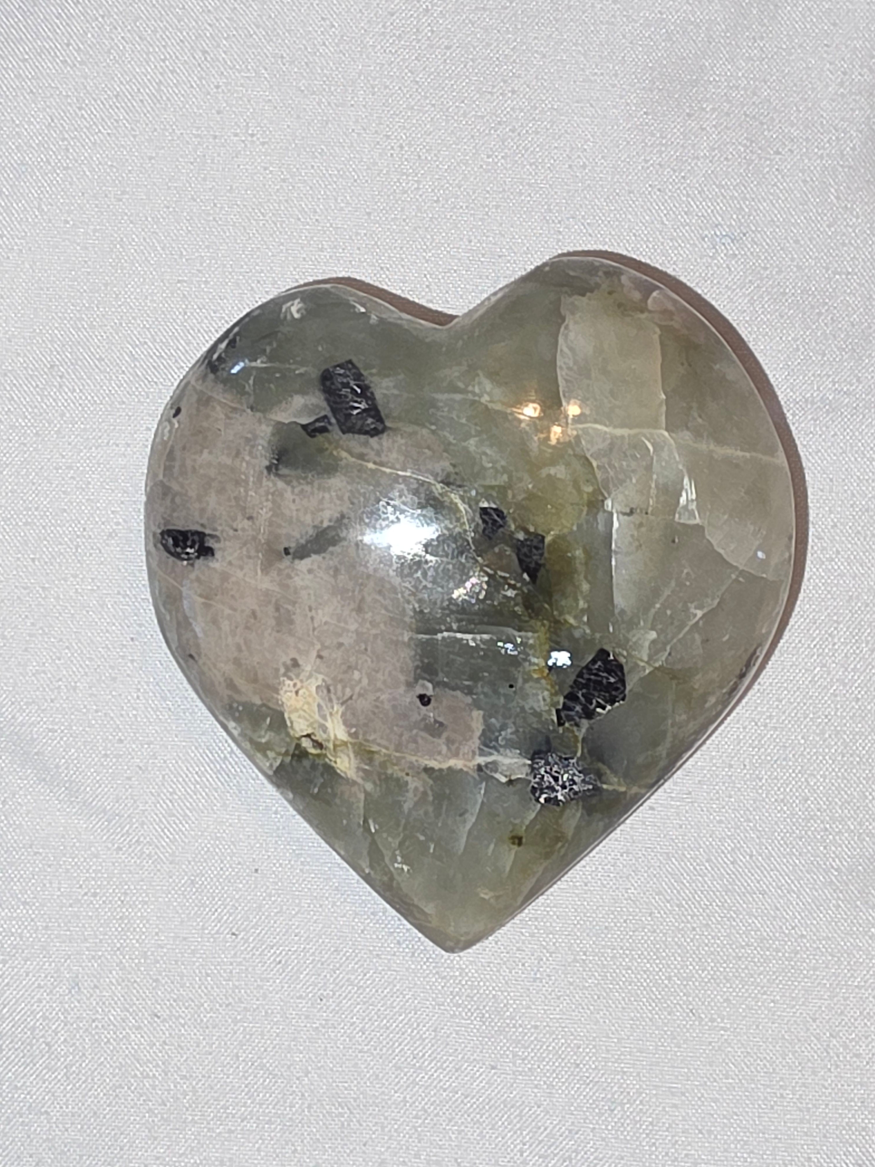 Labradorite Heart Palm Crystal