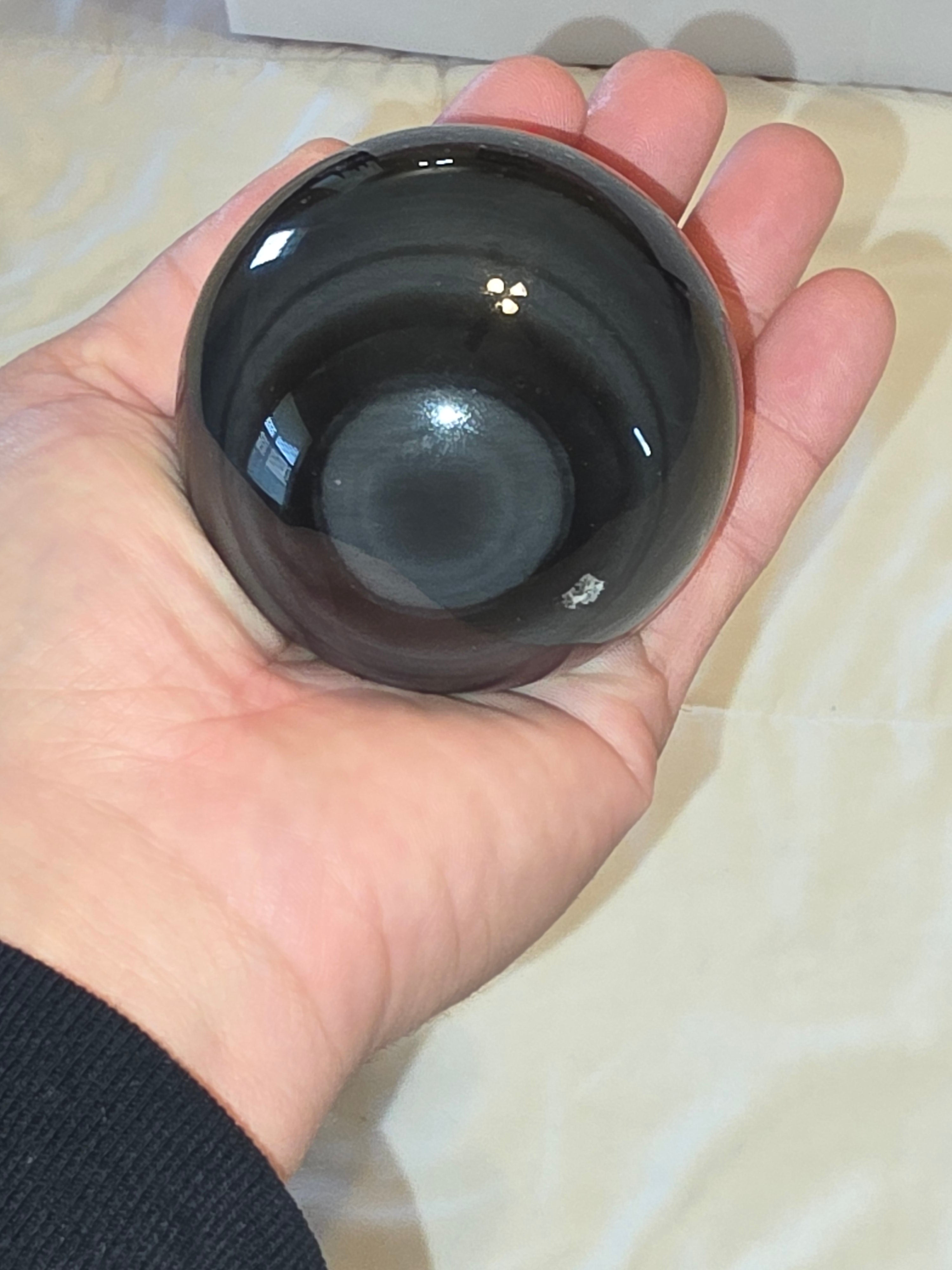 Black Obsidian Crystal Sphere
