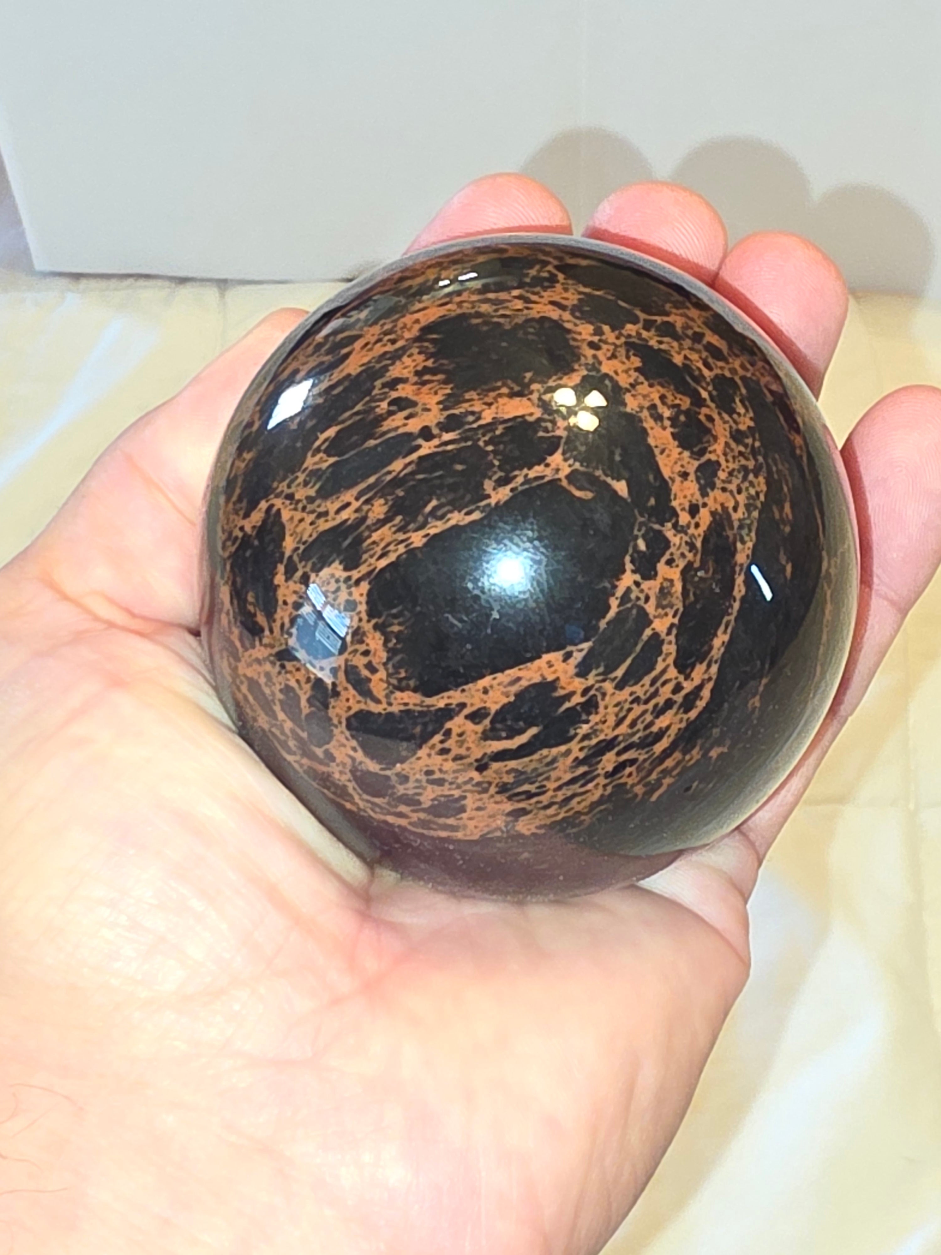 Mahogany Obsidian Crystal Sphere