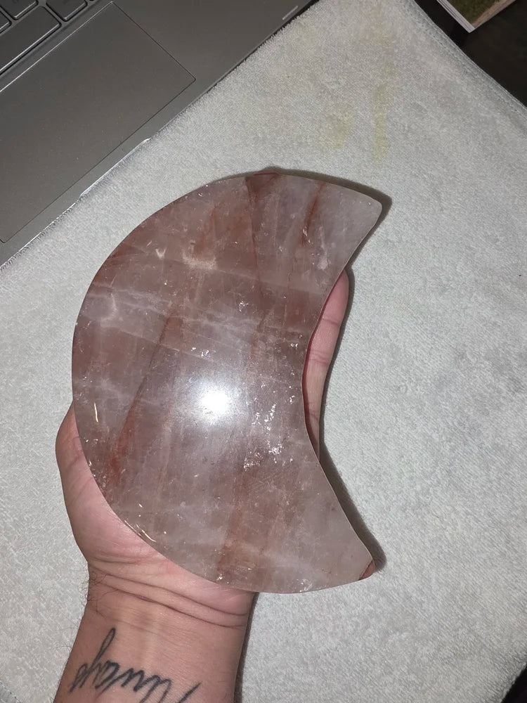 Fire Quartz Moon Crystal