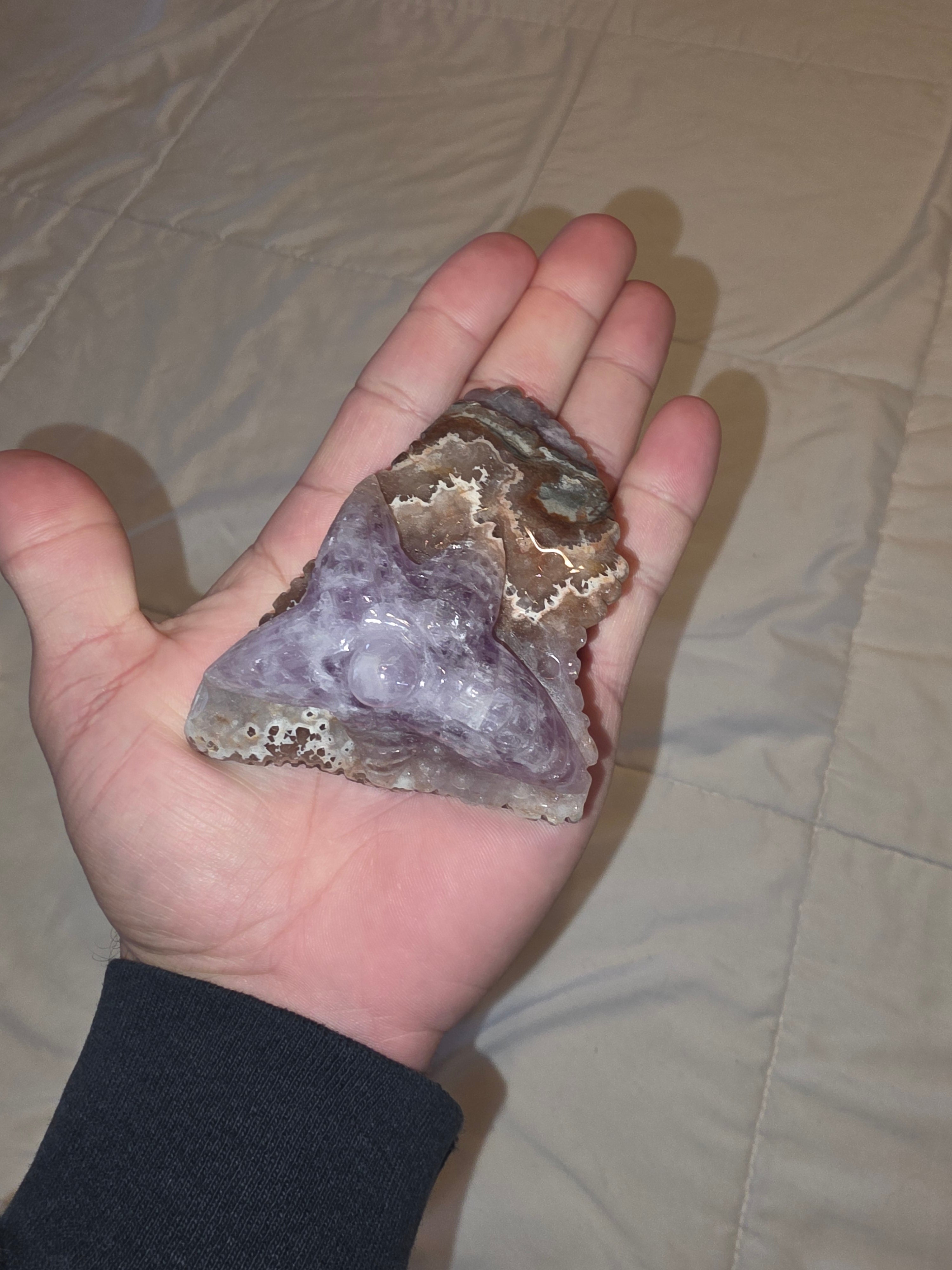 Amethyst Beach Starfish Palm Crystal (Super SevenN