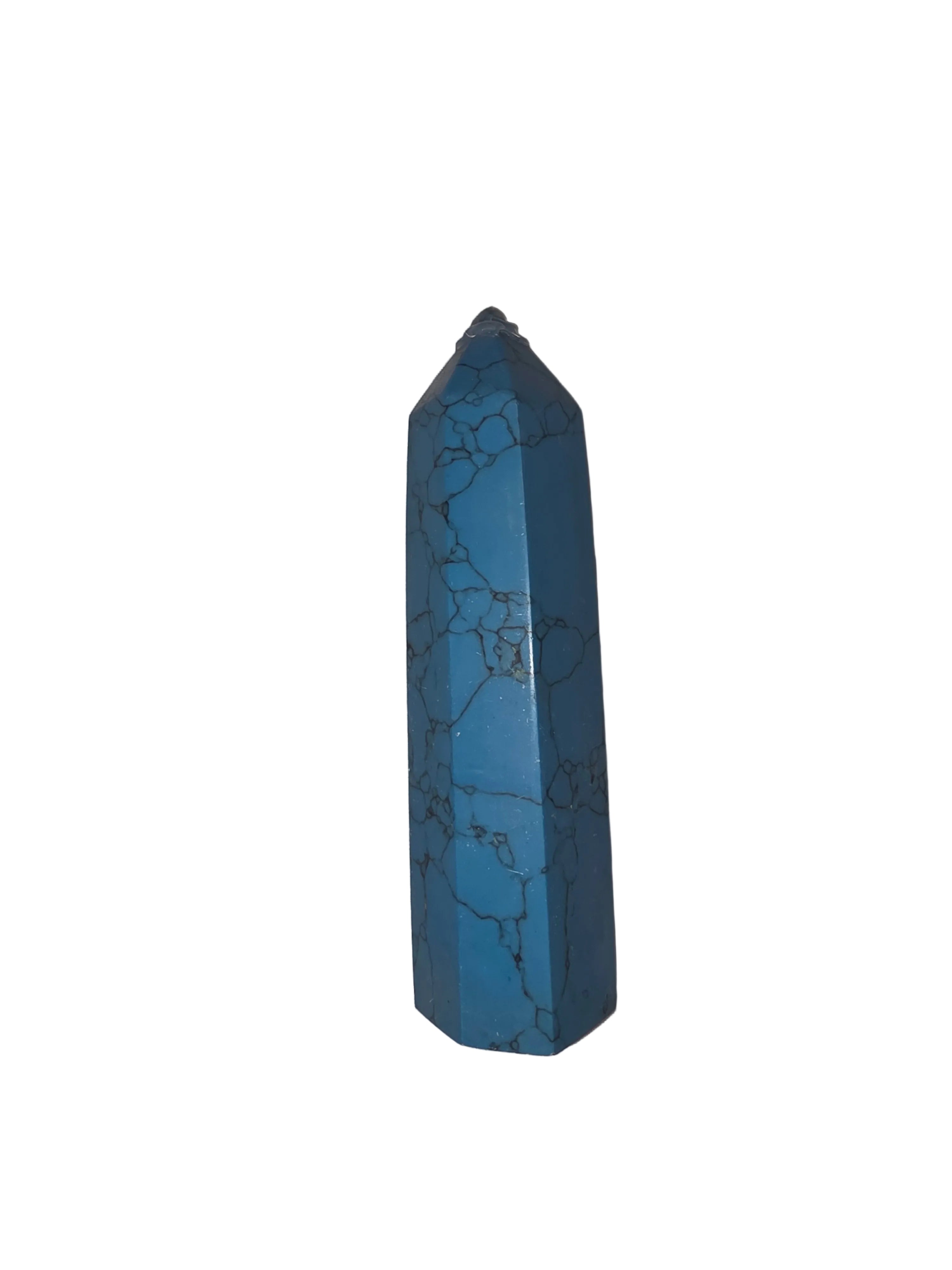 Blue Howlite Tower