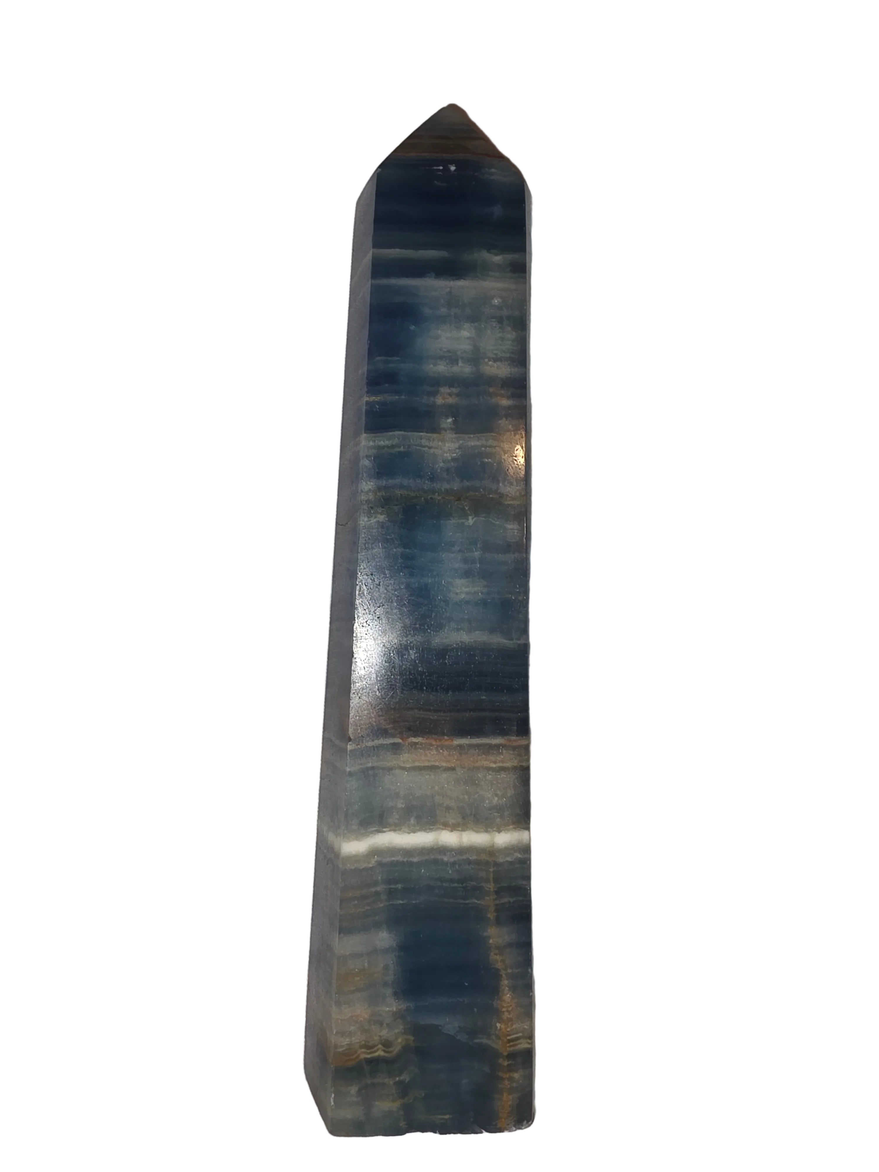Blue Calcite Crystal Tower