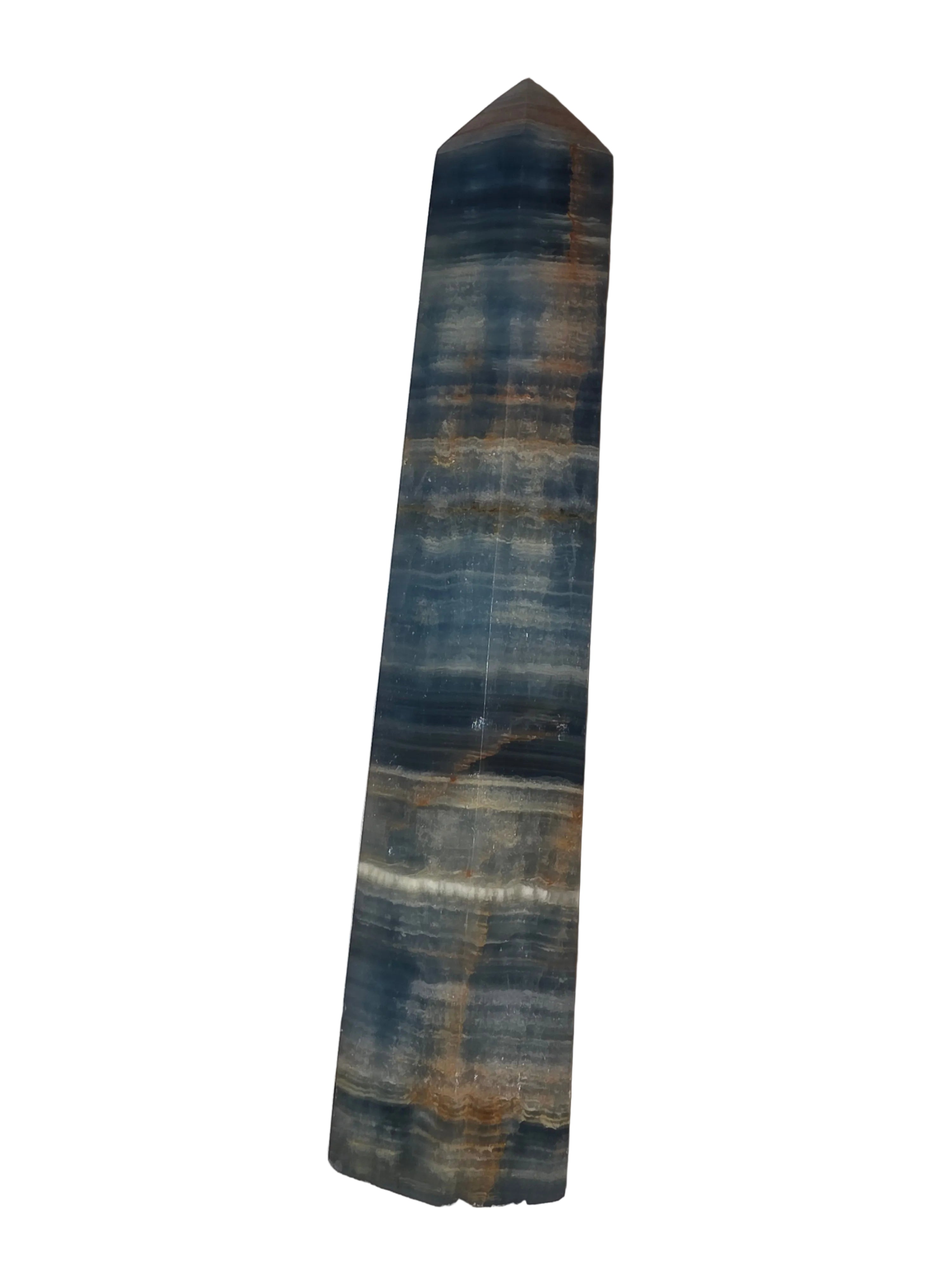 Blue Calcite Crystal Tower
