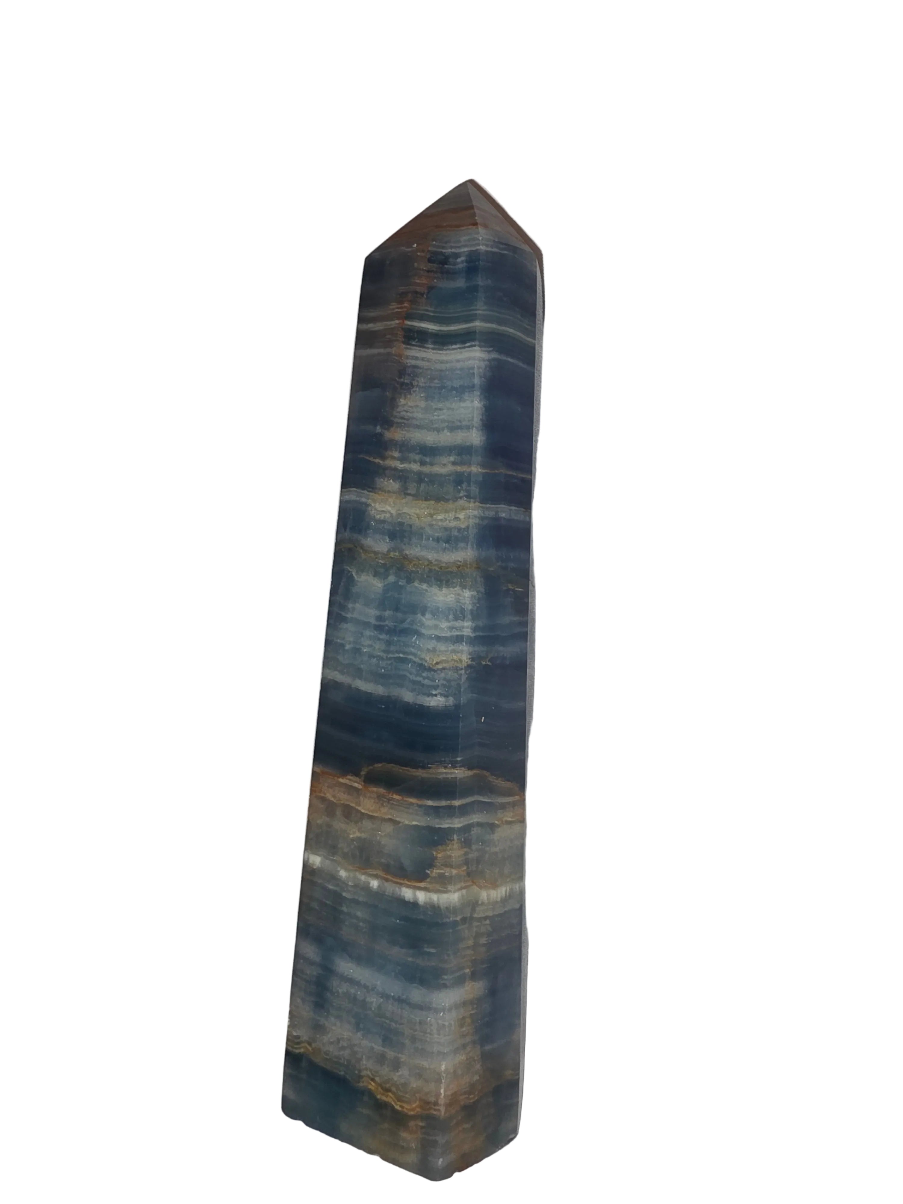 Blue Calcite Crystal Tower