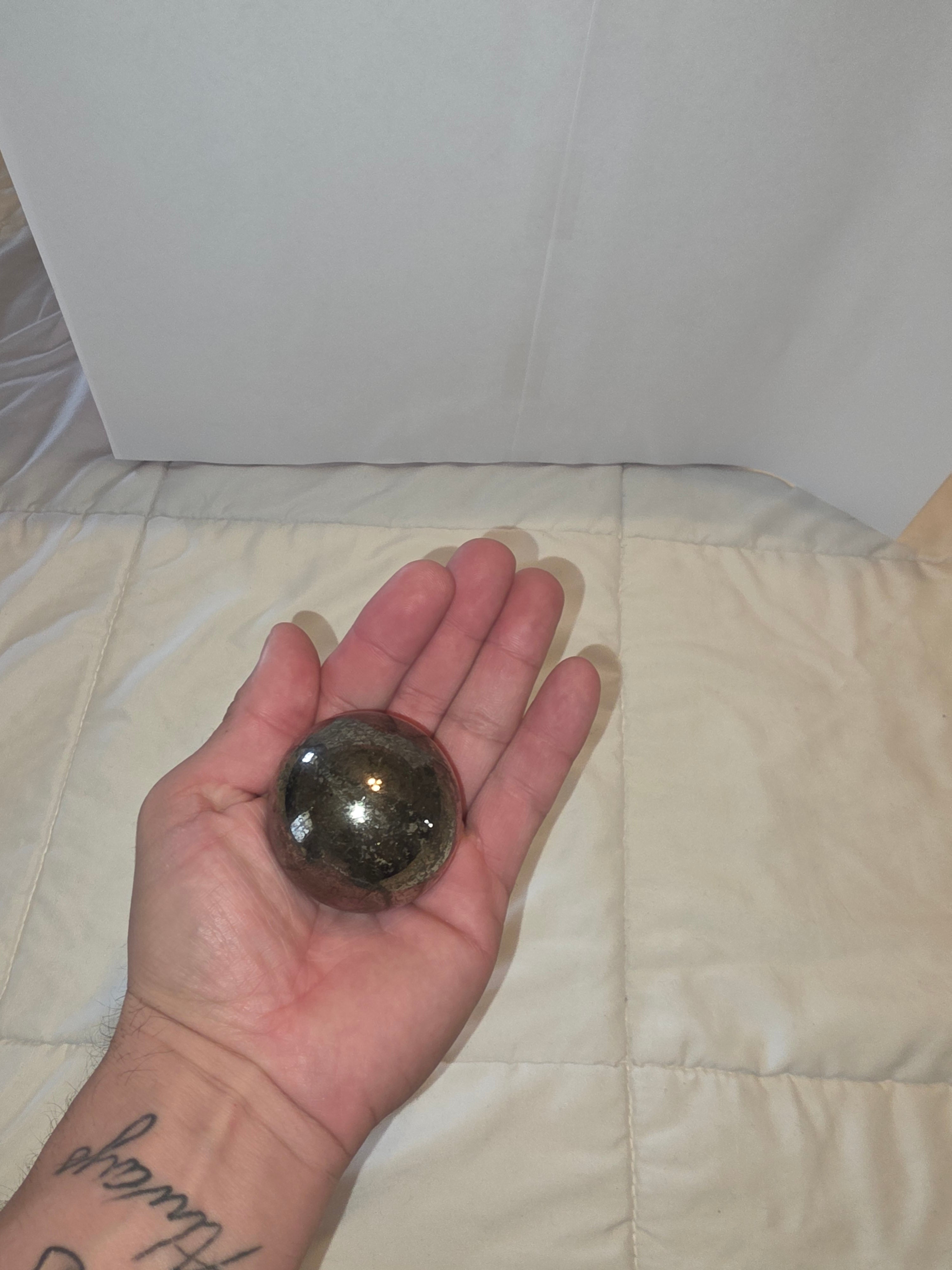 Pyrite Crystal Sphere