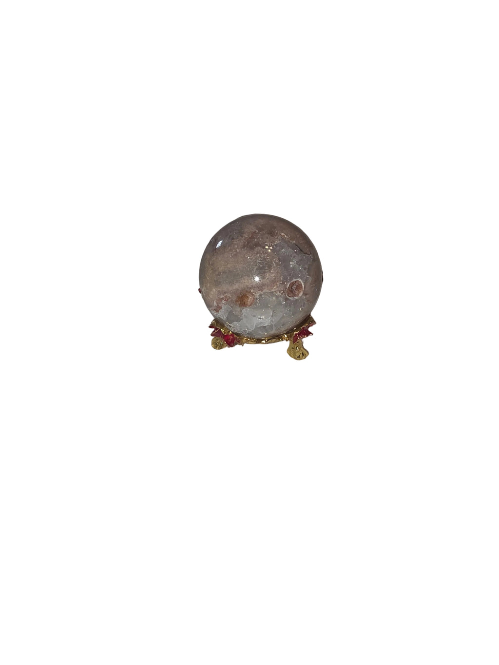 Tube Agate Crystal Sphere