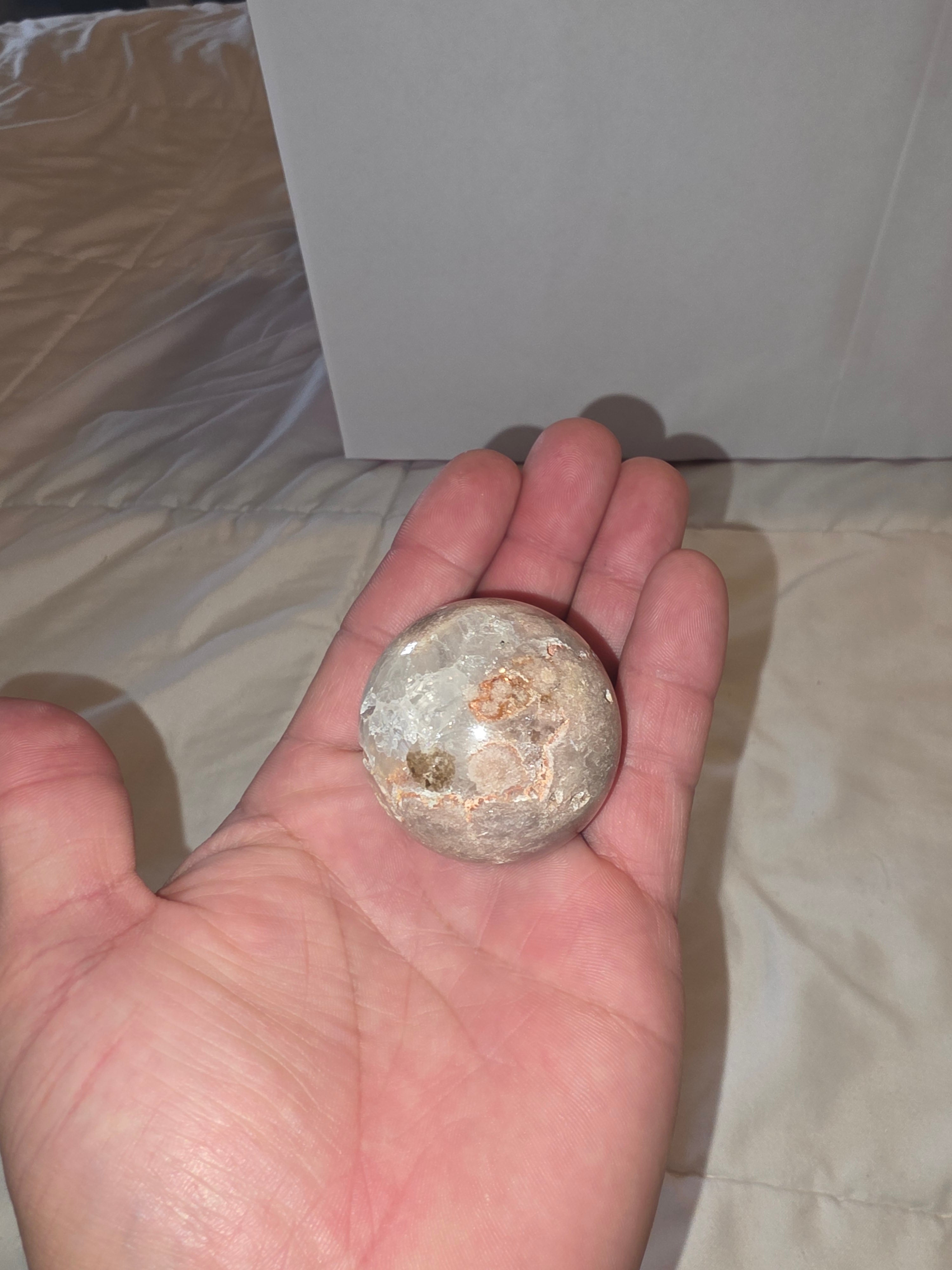 Tube Agate Crystal Sphere