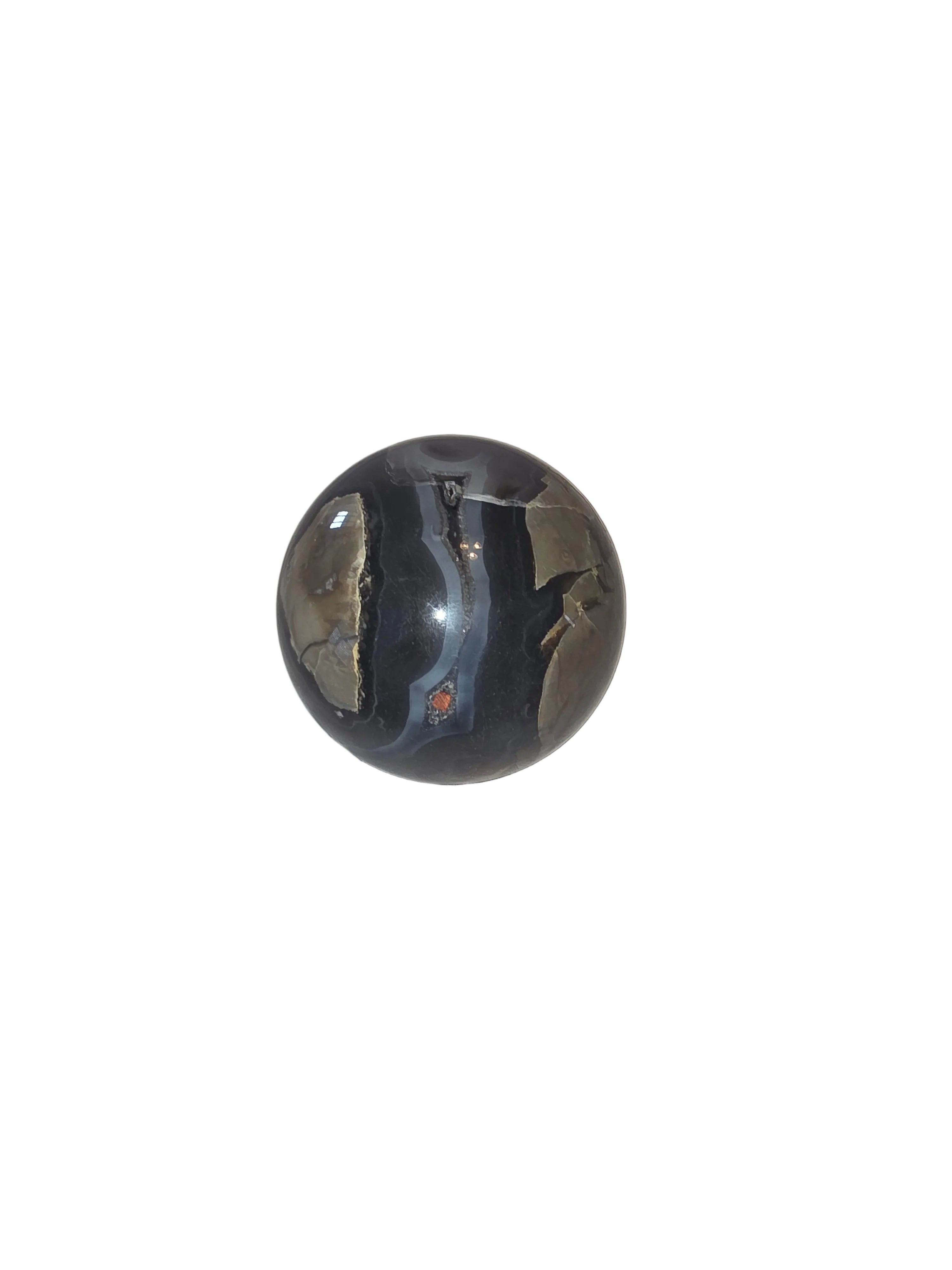 Volcano Agate Crystal Sphere