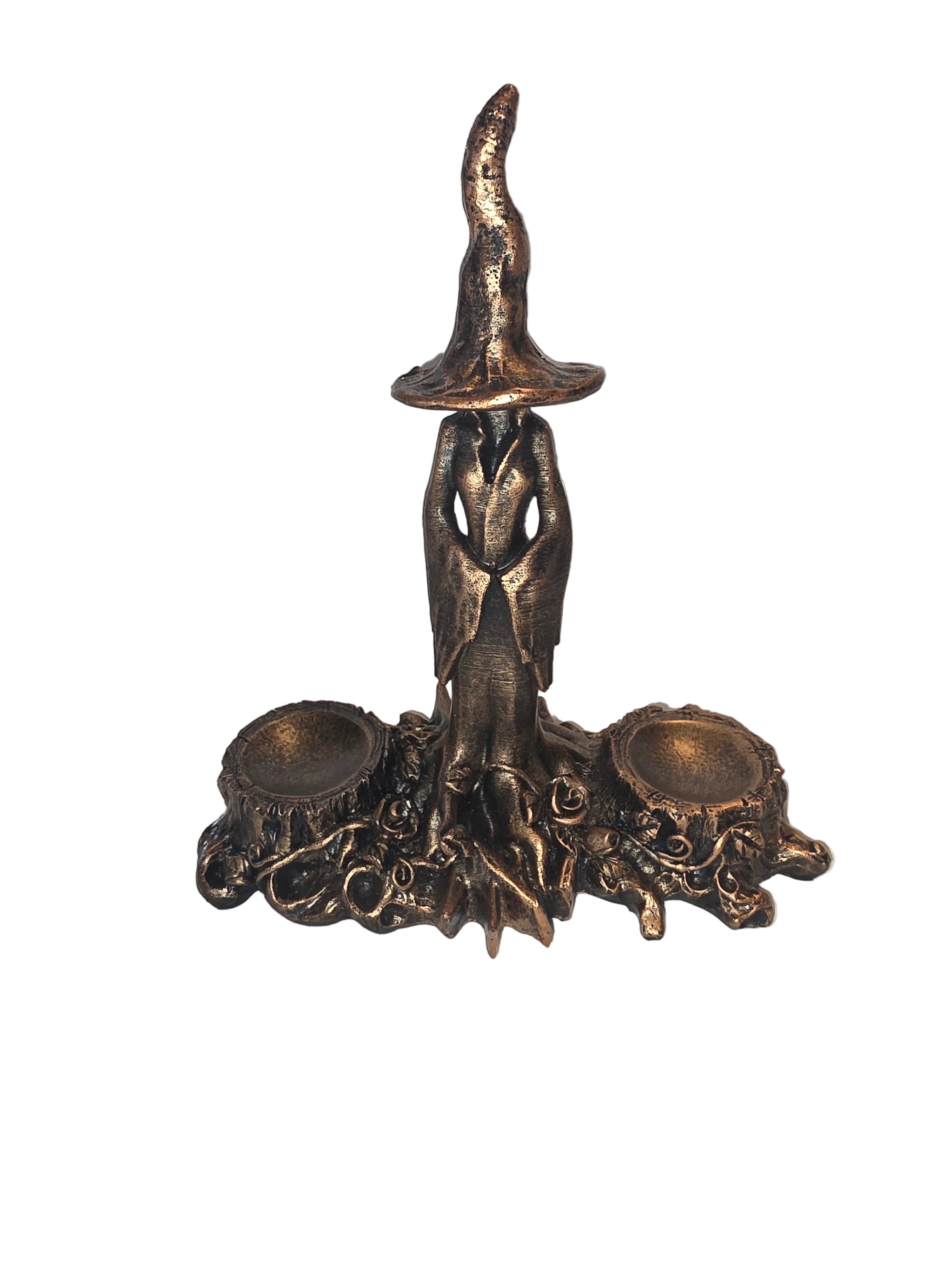 Wizard Double Crystal Sphere Holder