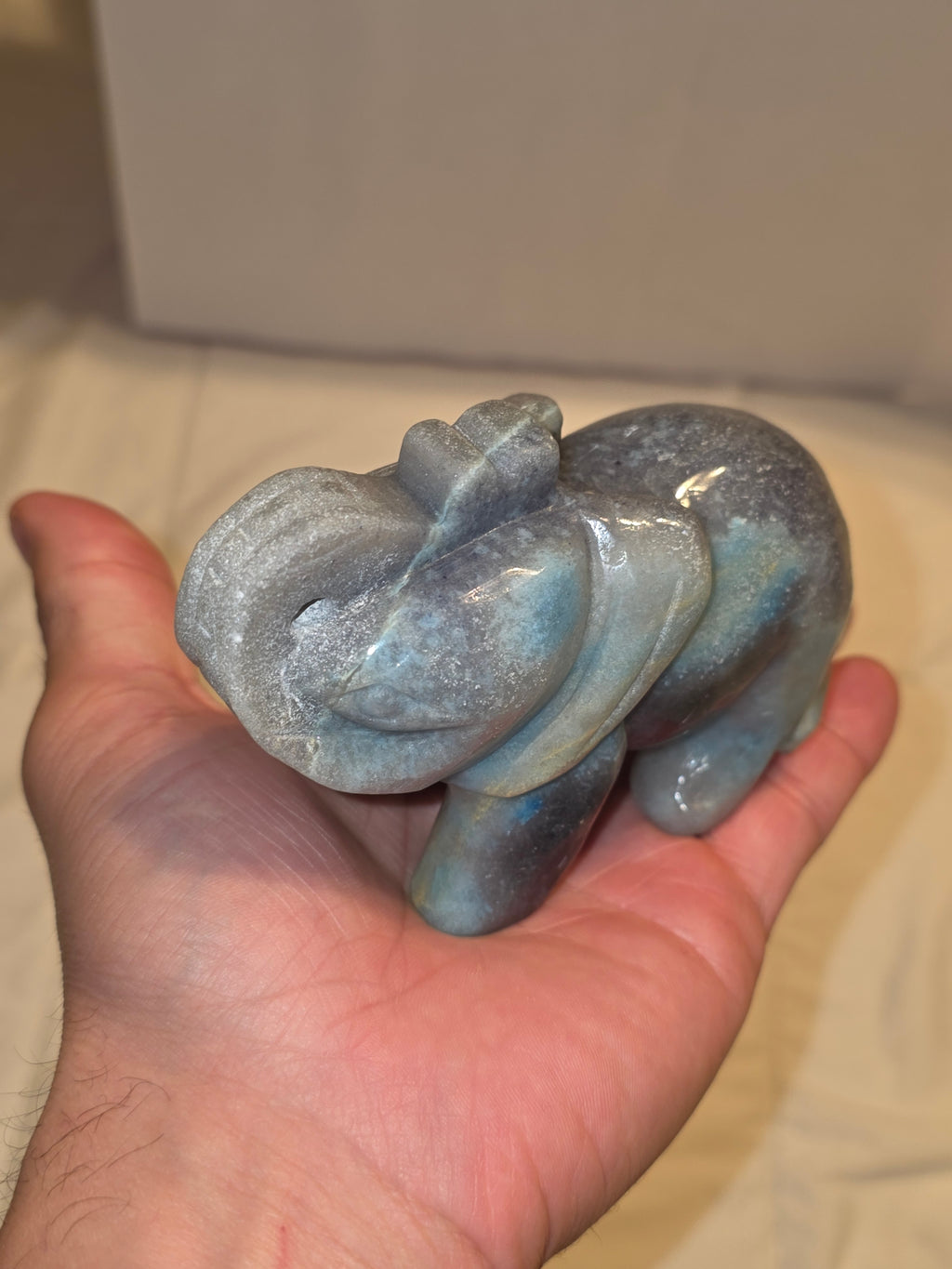 Trolleite Quartz Crystal Elephant