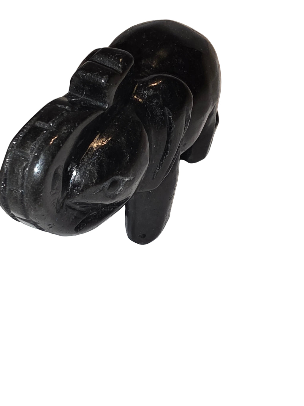 Black Agate Elephant Crystal