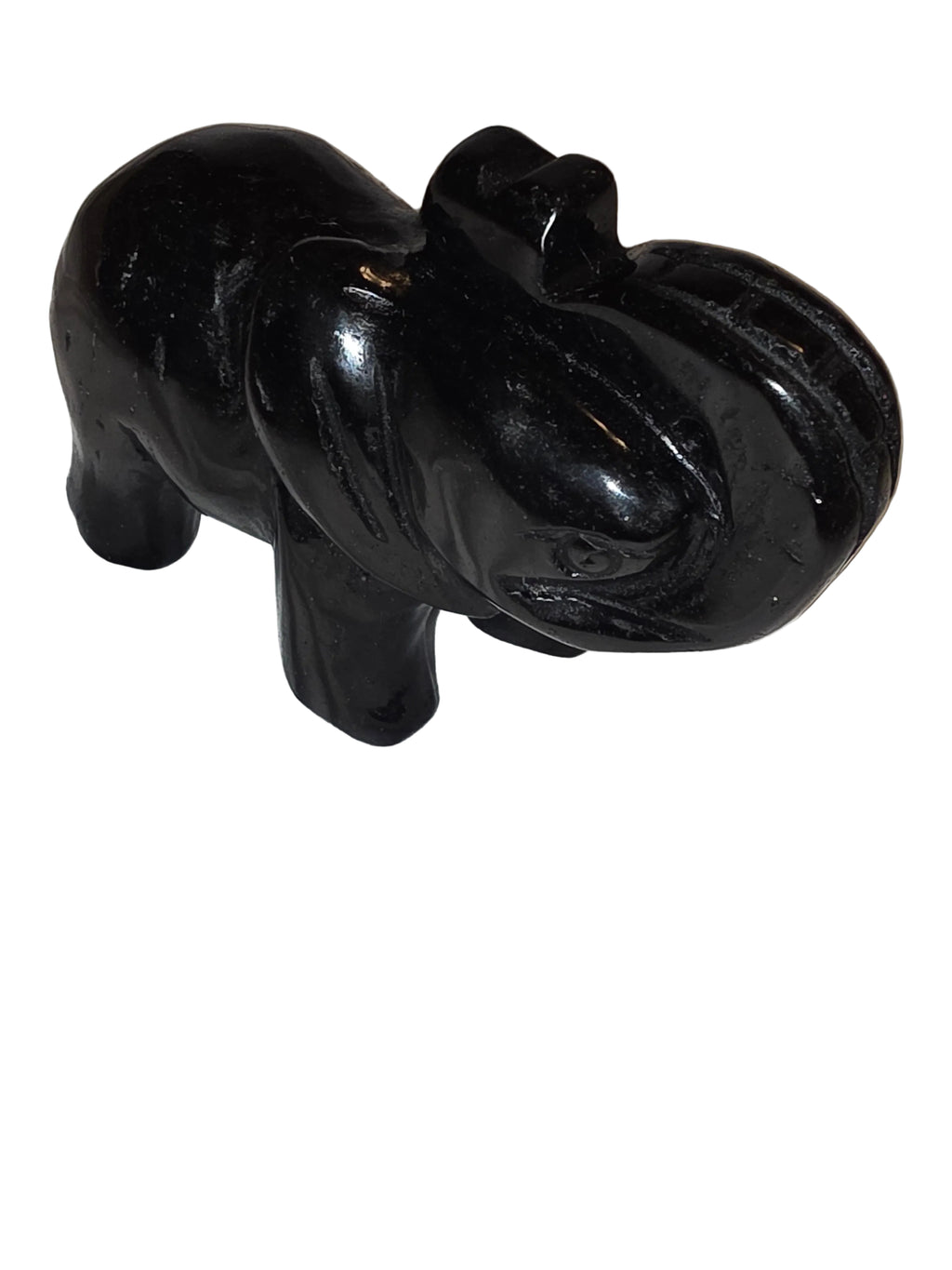Black Agate Elephant Crystal