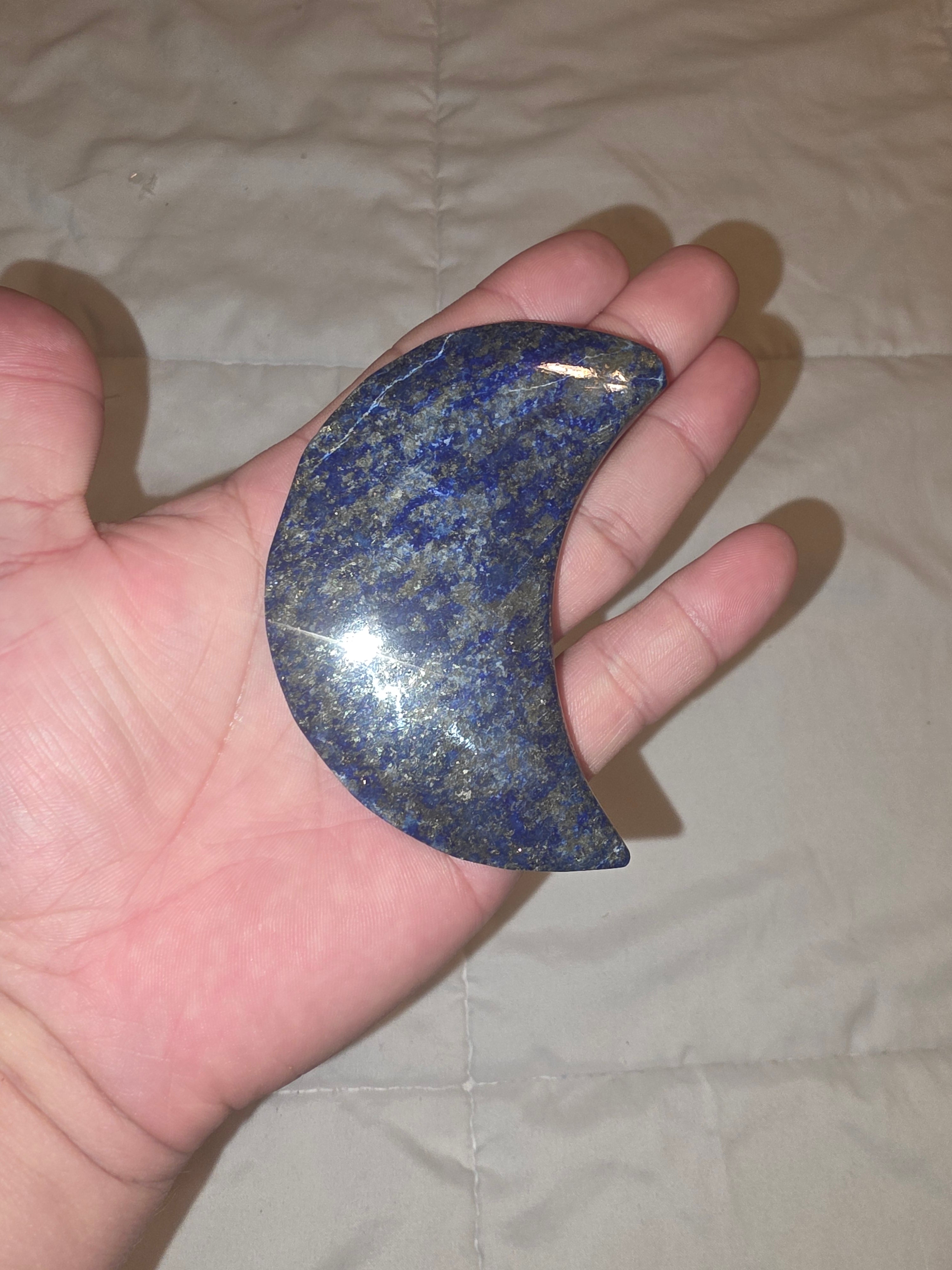 Lapis Lazuli Moon Crystal