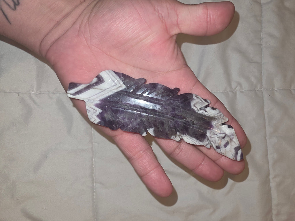 Dreamy Amethyst Feather