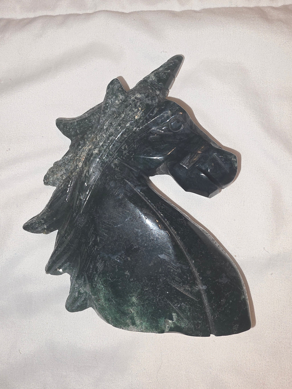 Moss Agate Unicorn
