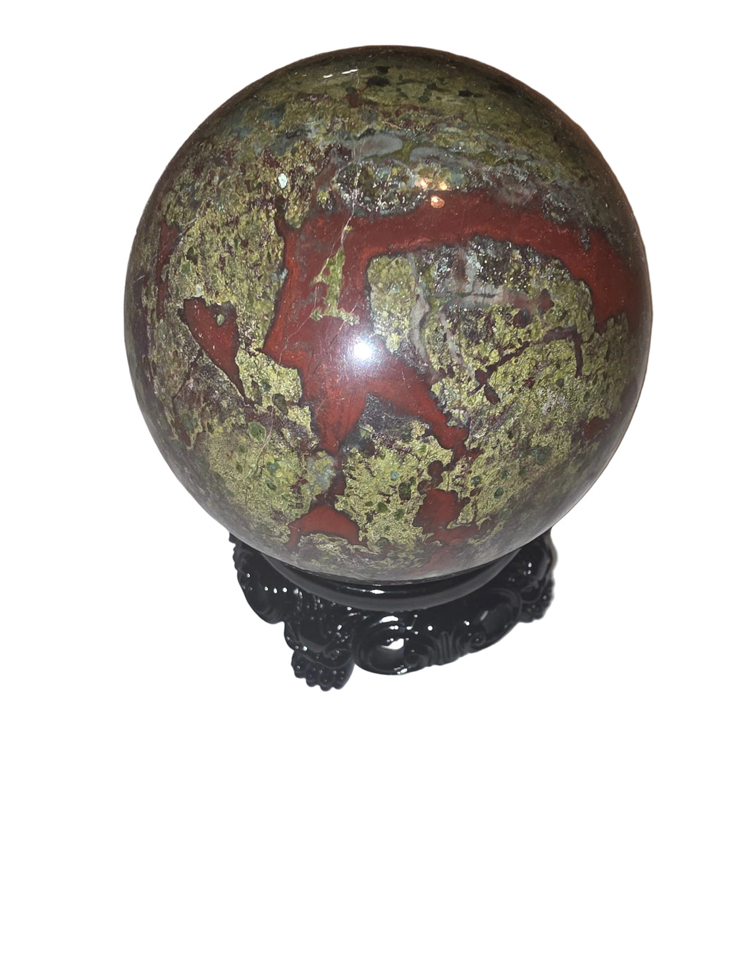 Dragon Bloodstone Crystal Sphere