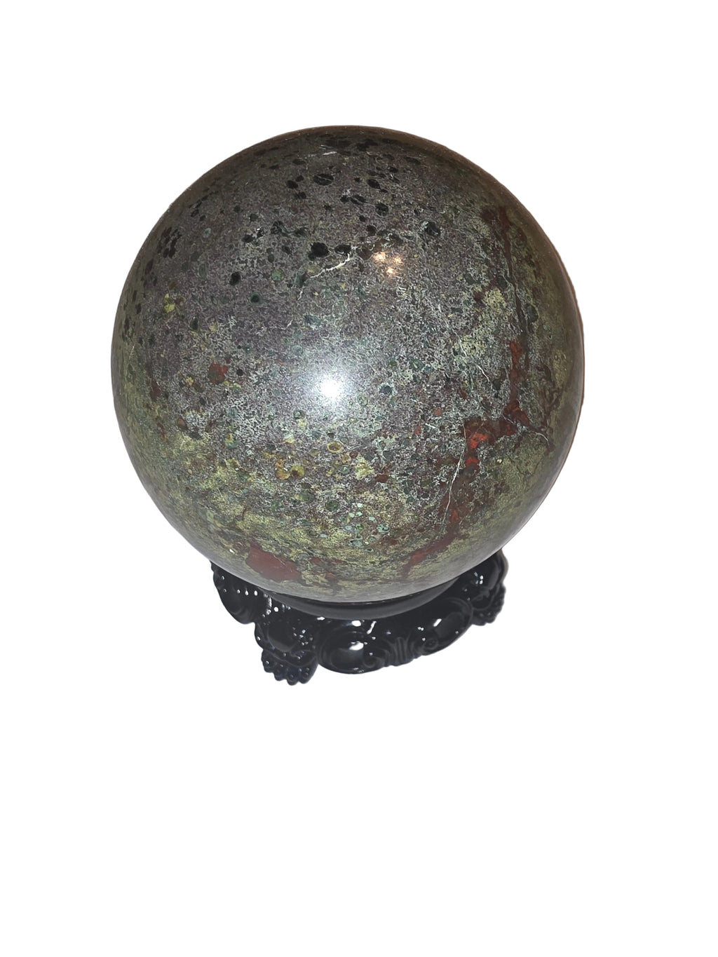 Dragon Bloodstone Crystal Sphere