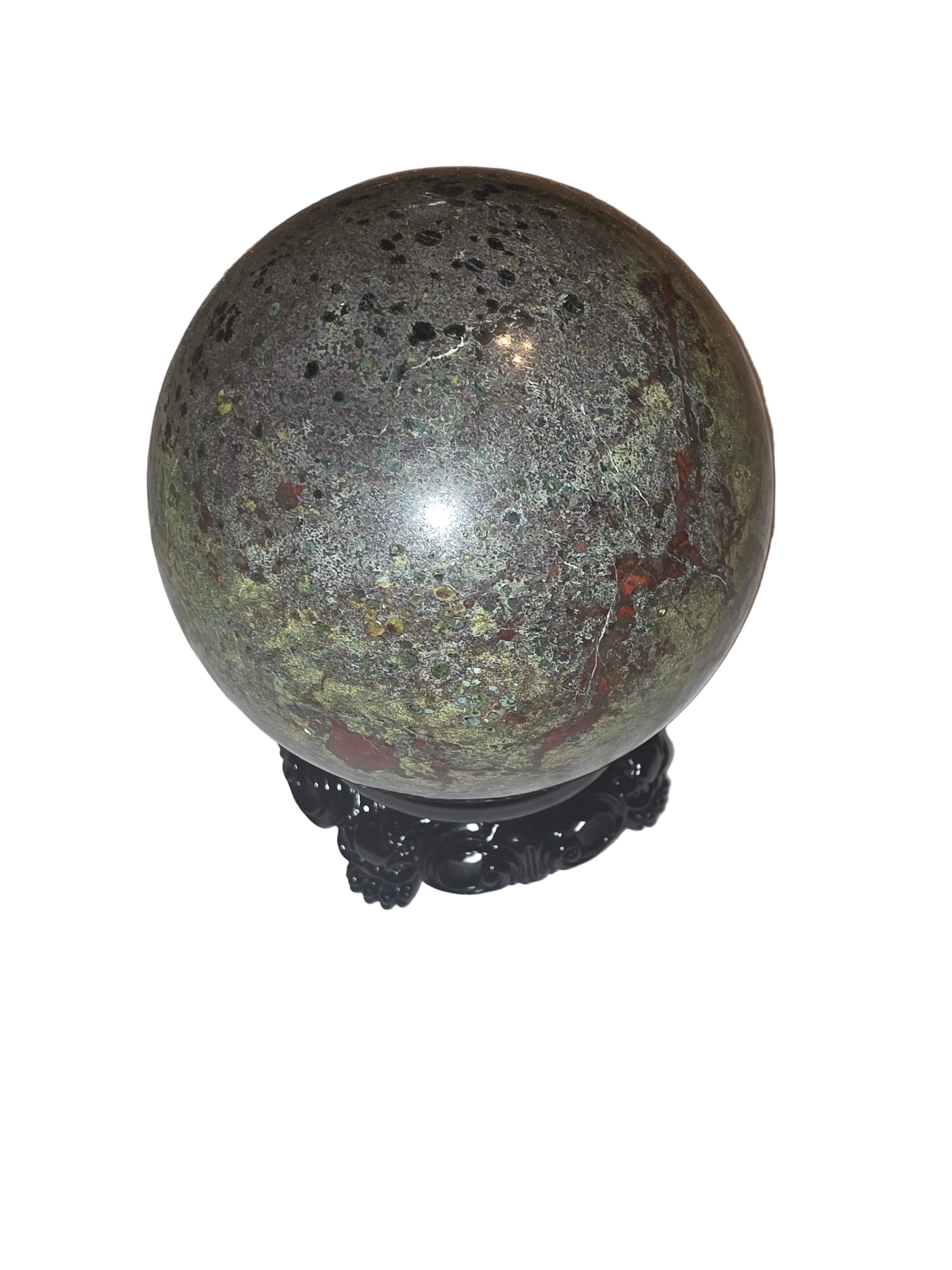 Dragon Bloodstone Crystal Sphere
