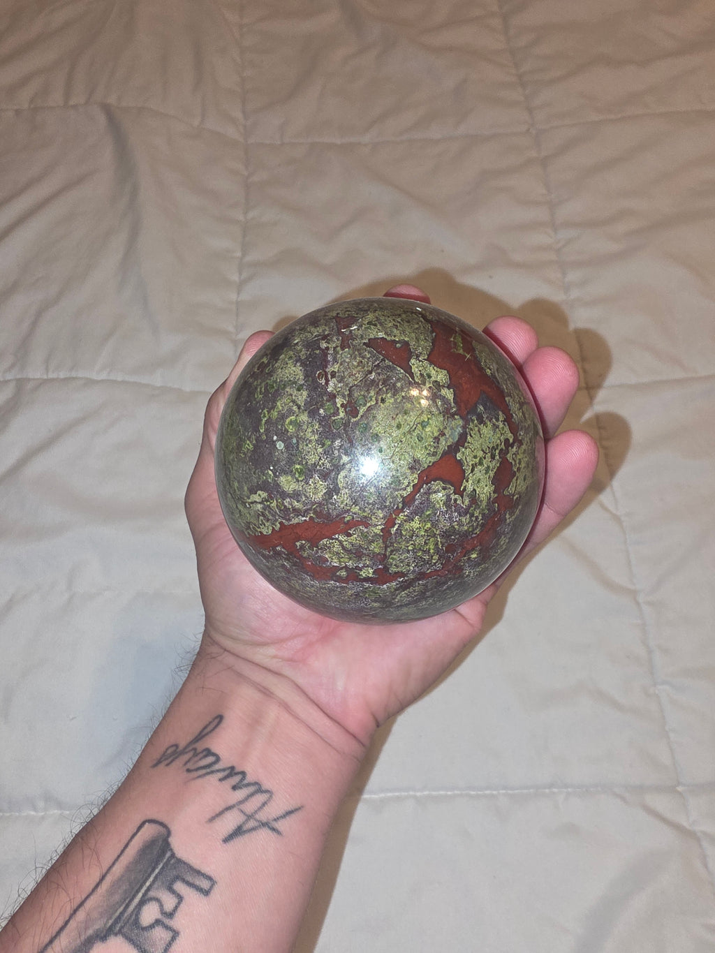 Dragon Bloodstone Crystal Sphere