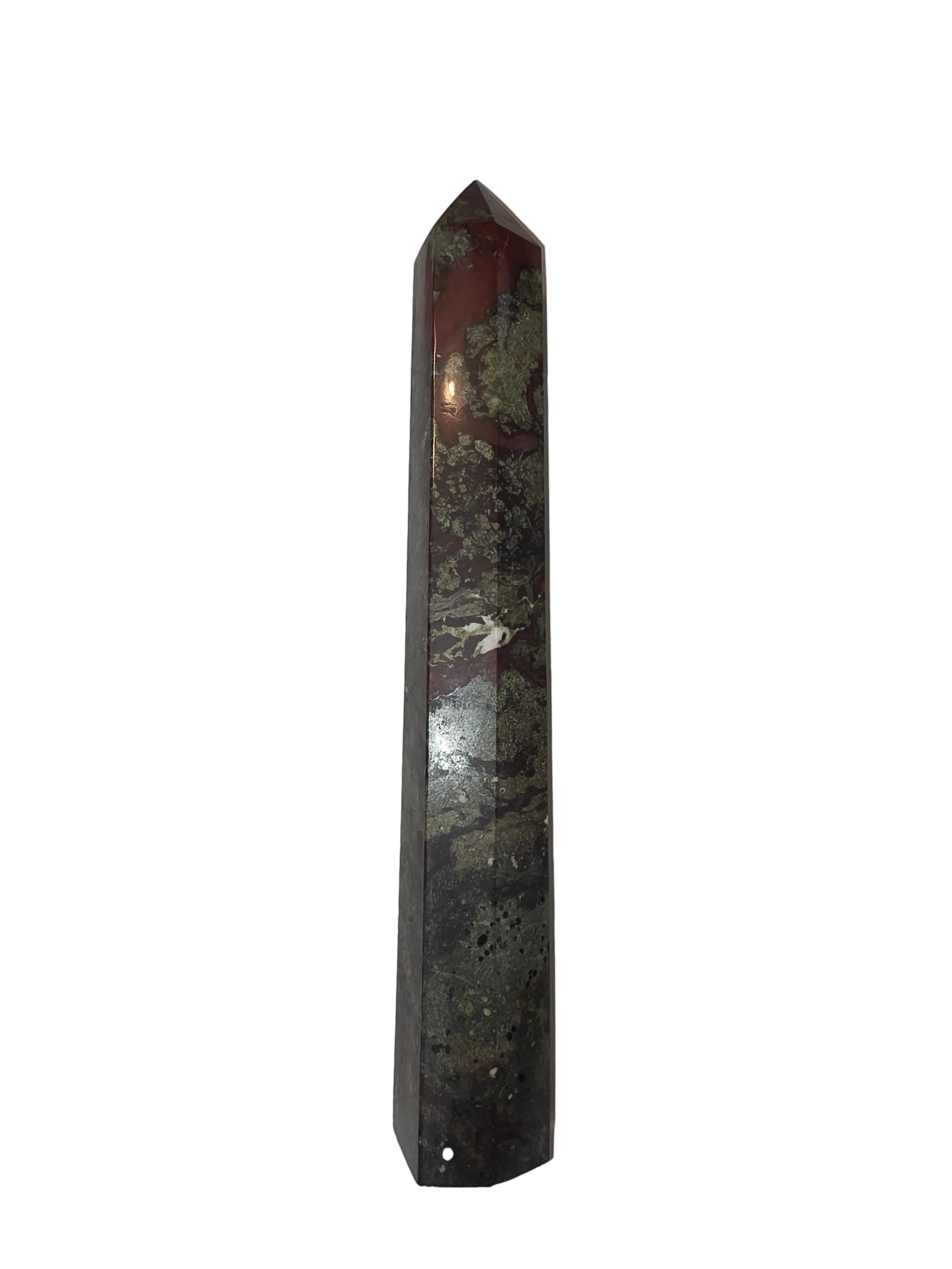 12" Dragon Bloodstone Crystal Tower