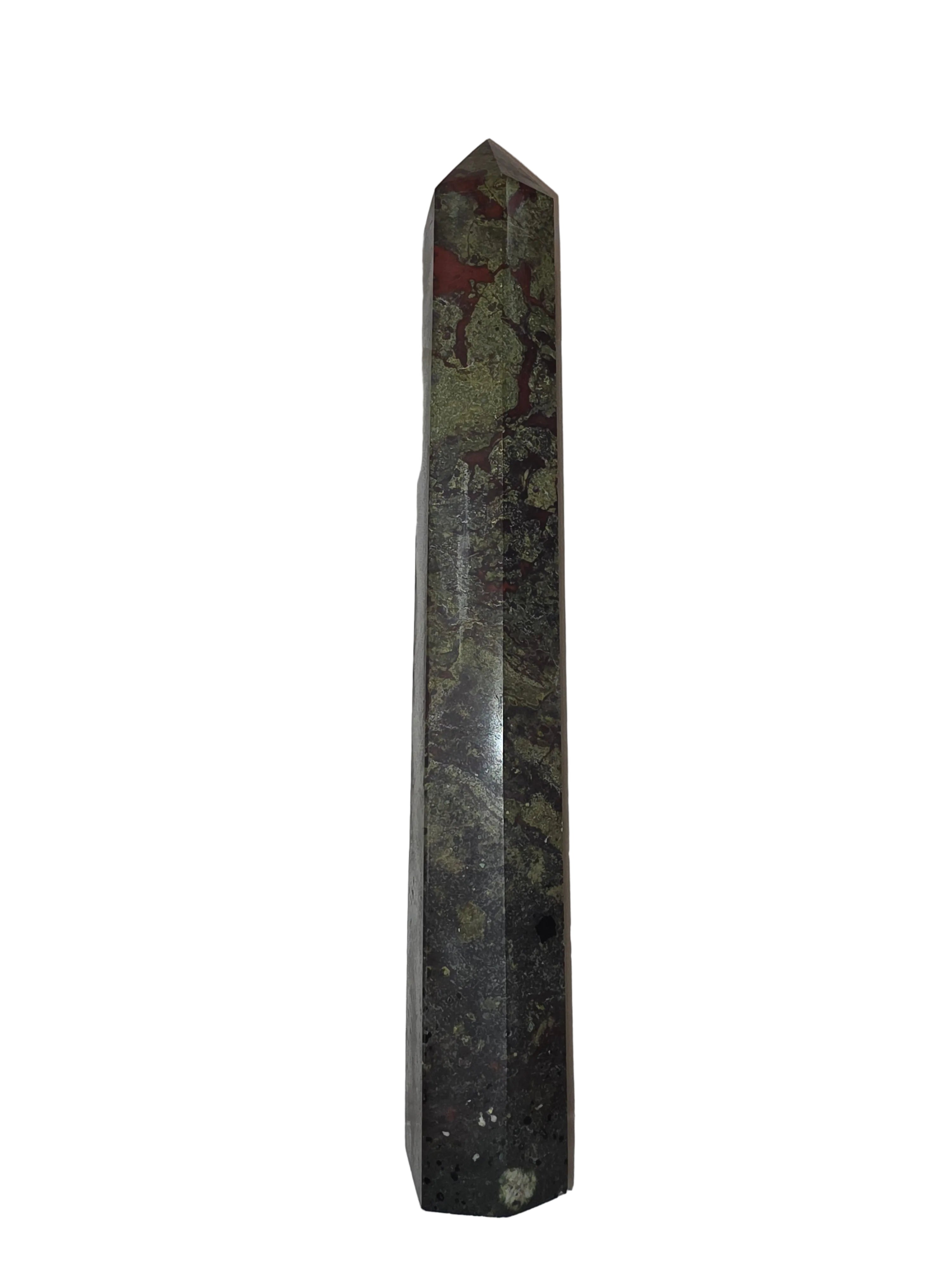 12" Dragon Bloodstone Crystal Tower