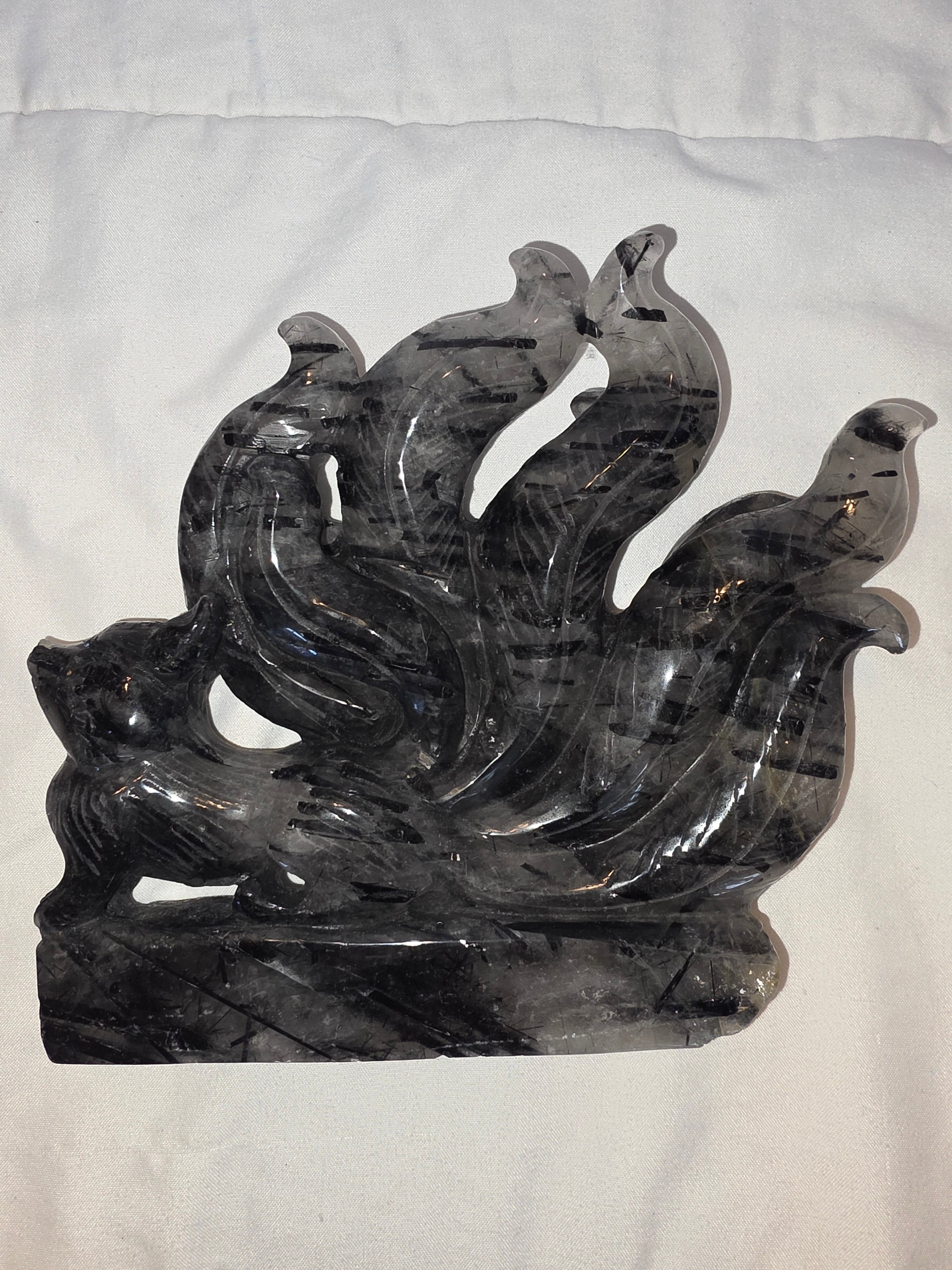 Smoke Tourmaline Nine Tail Fox
