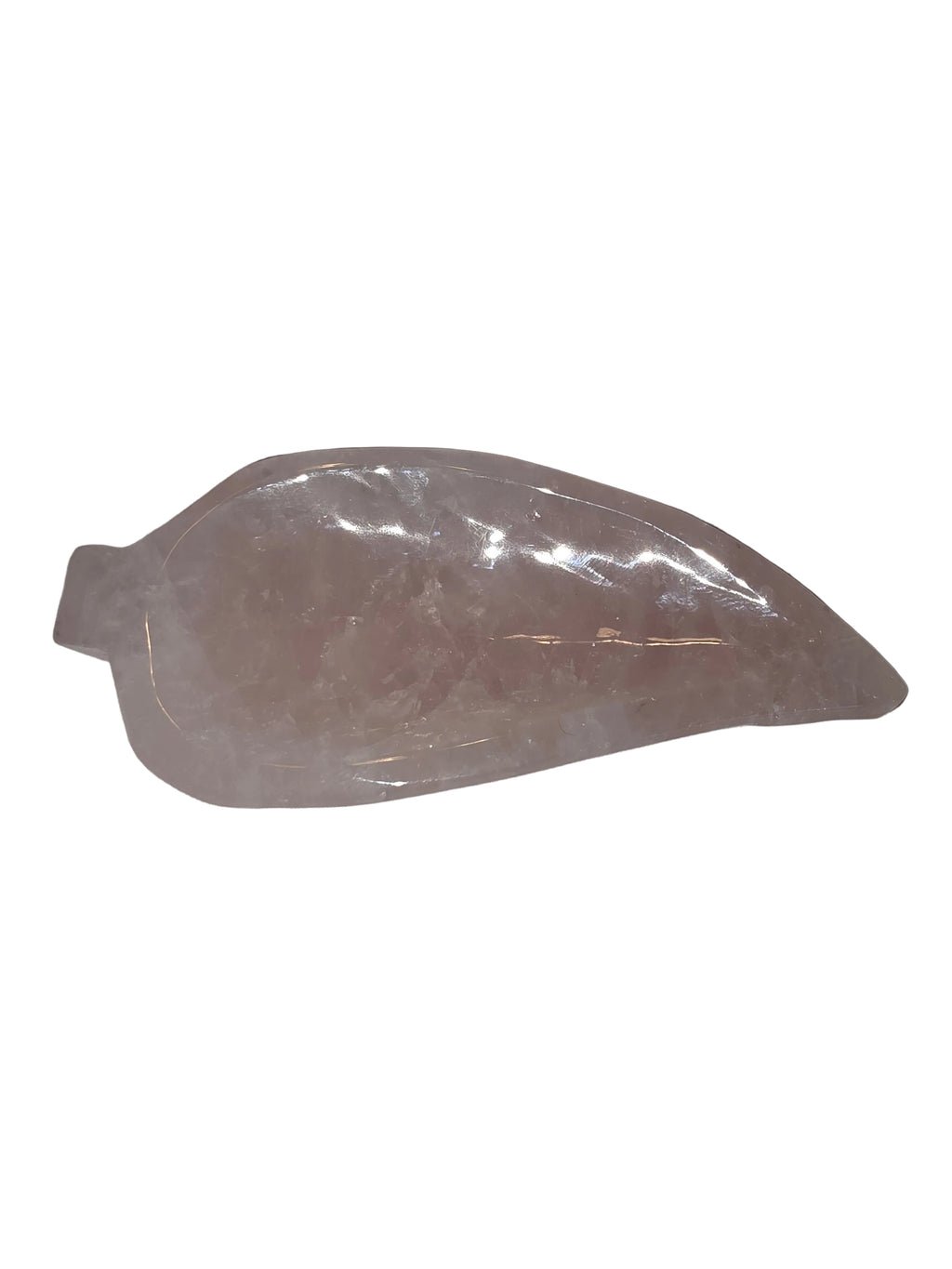 Rose Quartz Leaf Jewelry Bowl