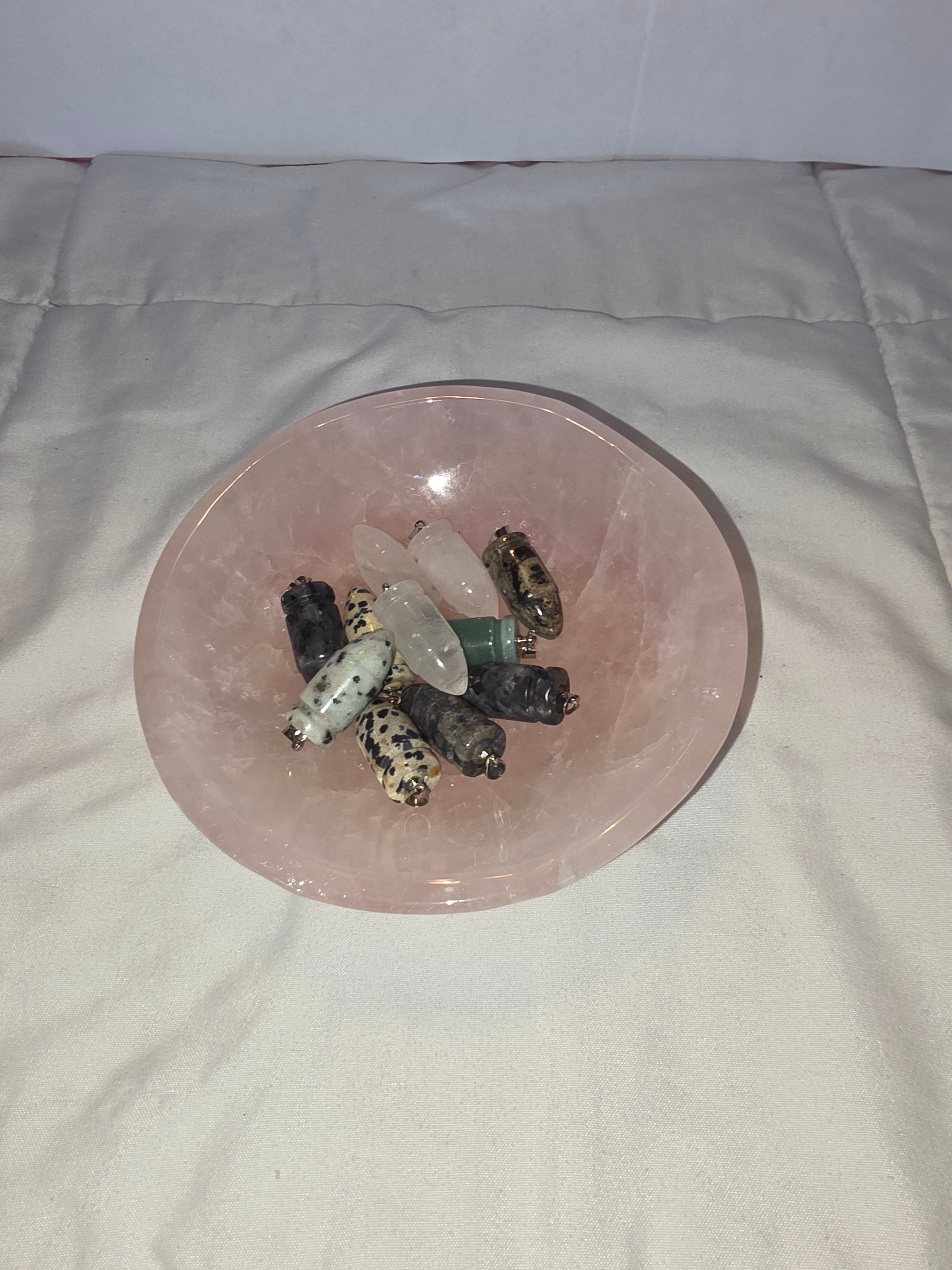 Rose Quartz Jewelry Bowl