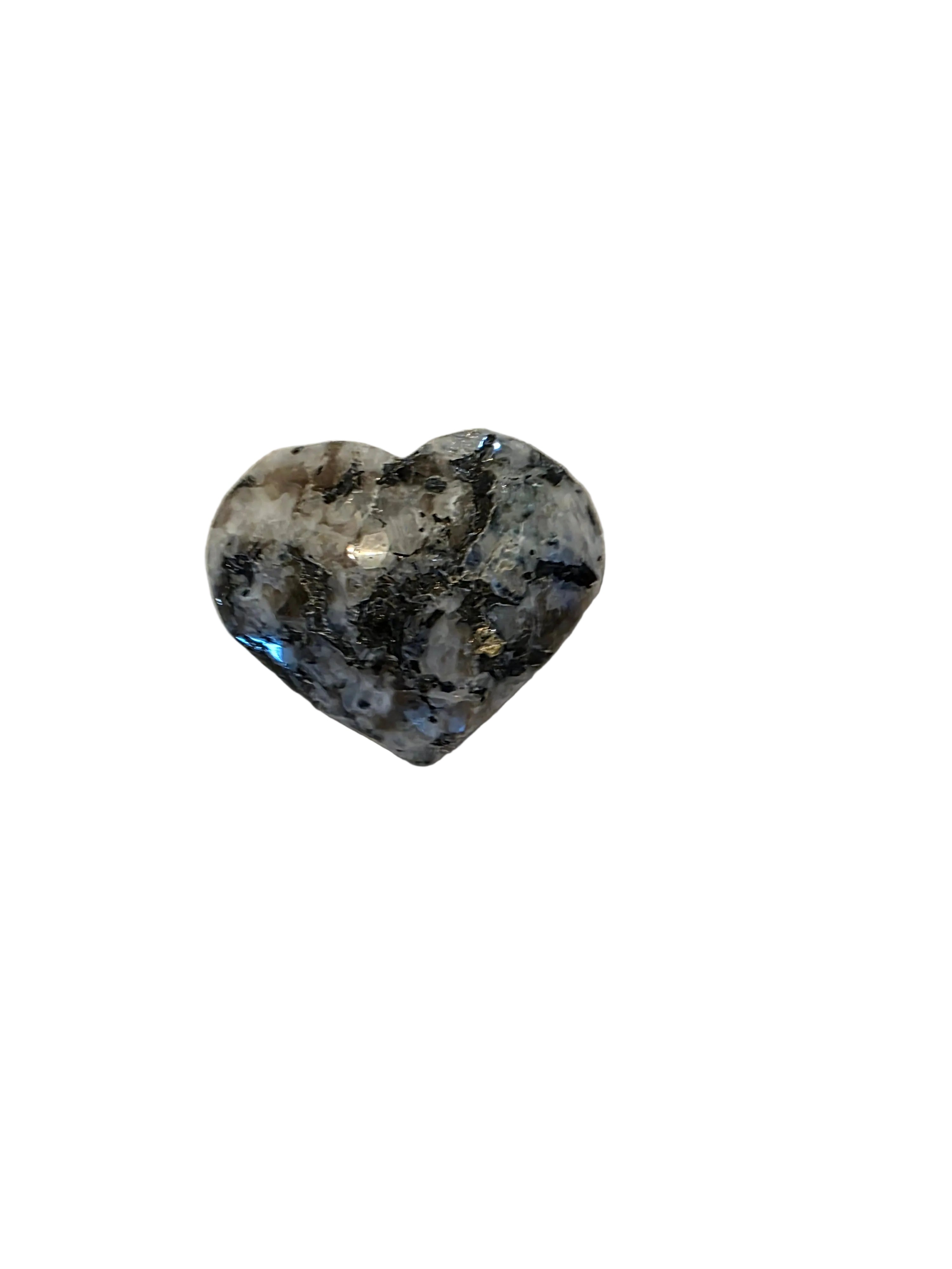 Rainbow Moonstone Heart Palm Stone