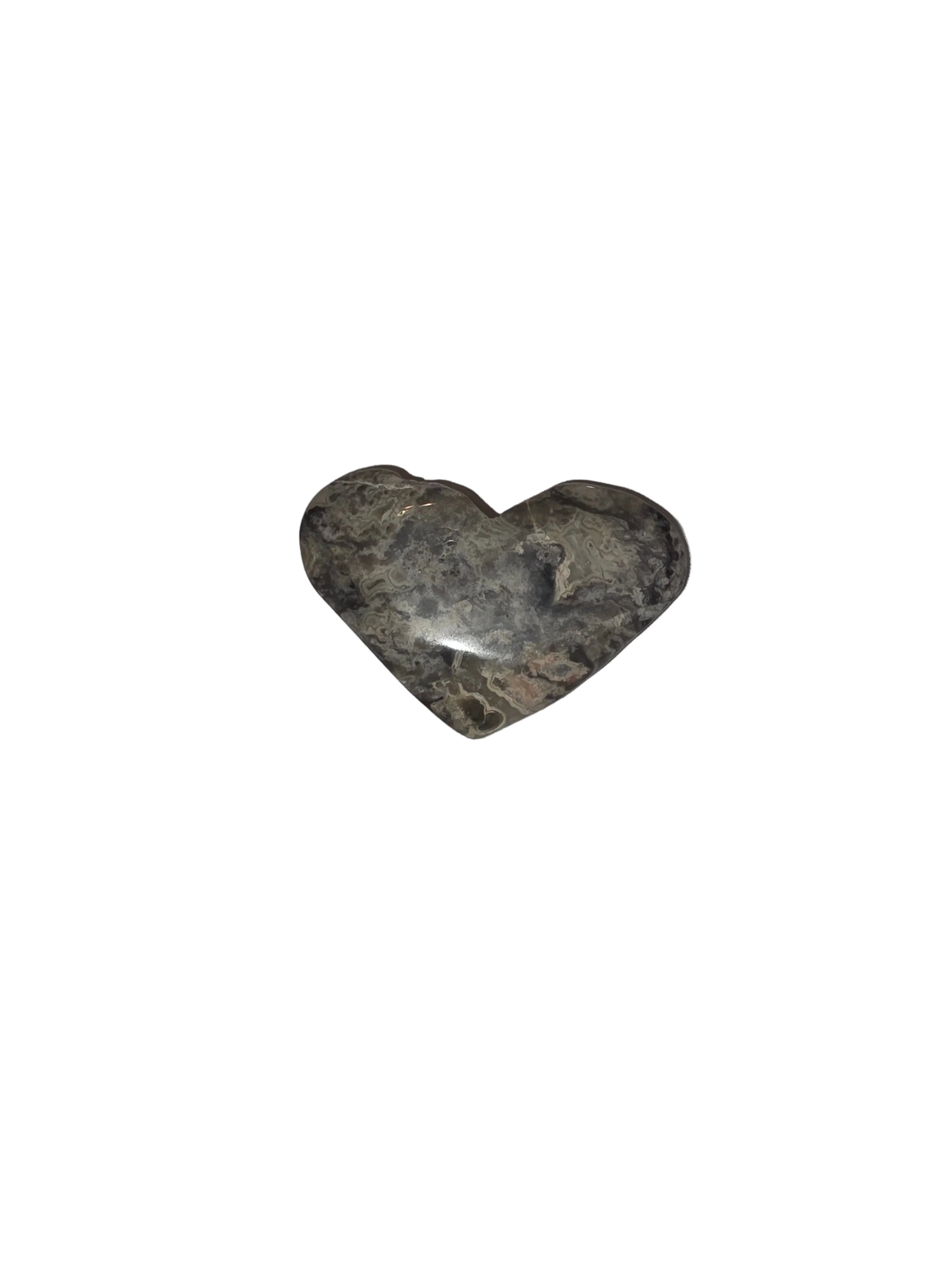 Ocean Jasper Heart Palm Stone