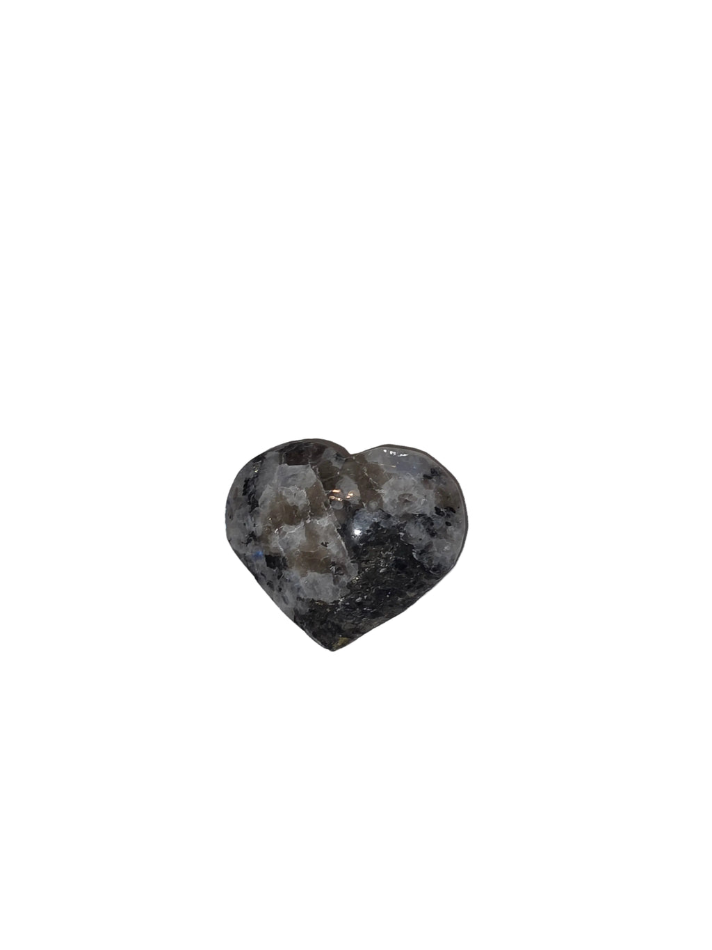 Larvakite Heart Palm Stone