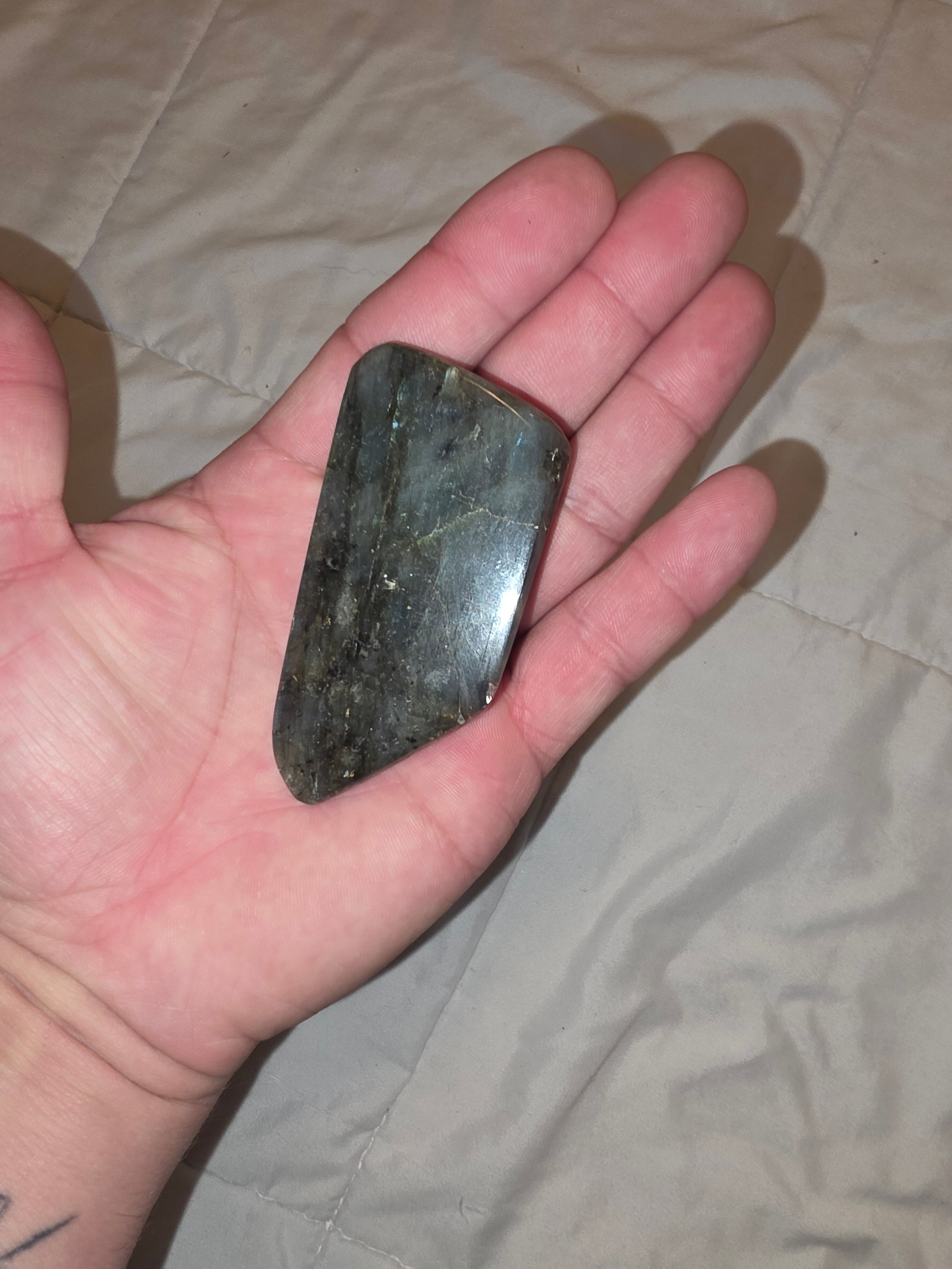 Labradorite Crystal Palm Stone
