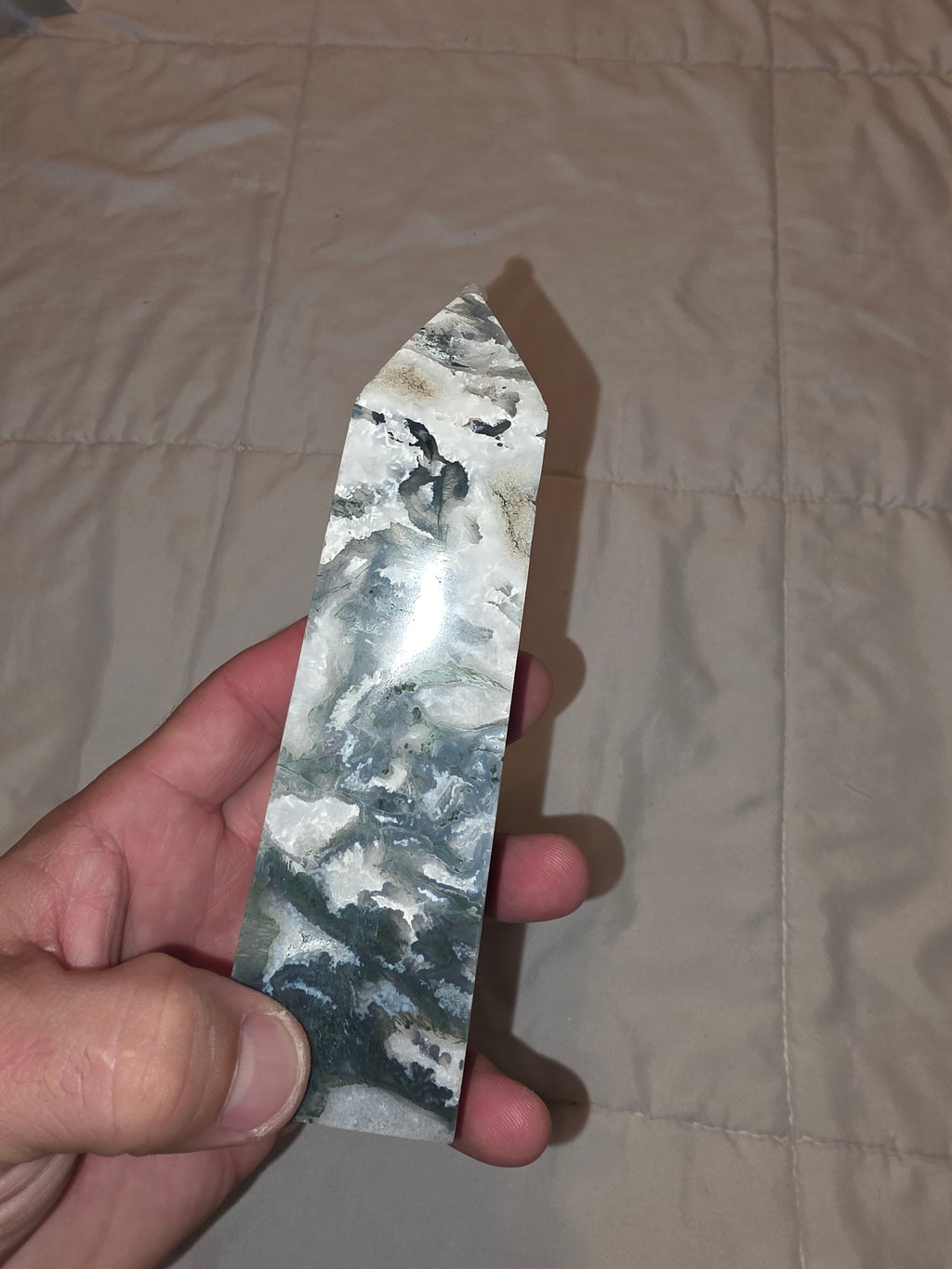 Tree Agate Crystal Tower