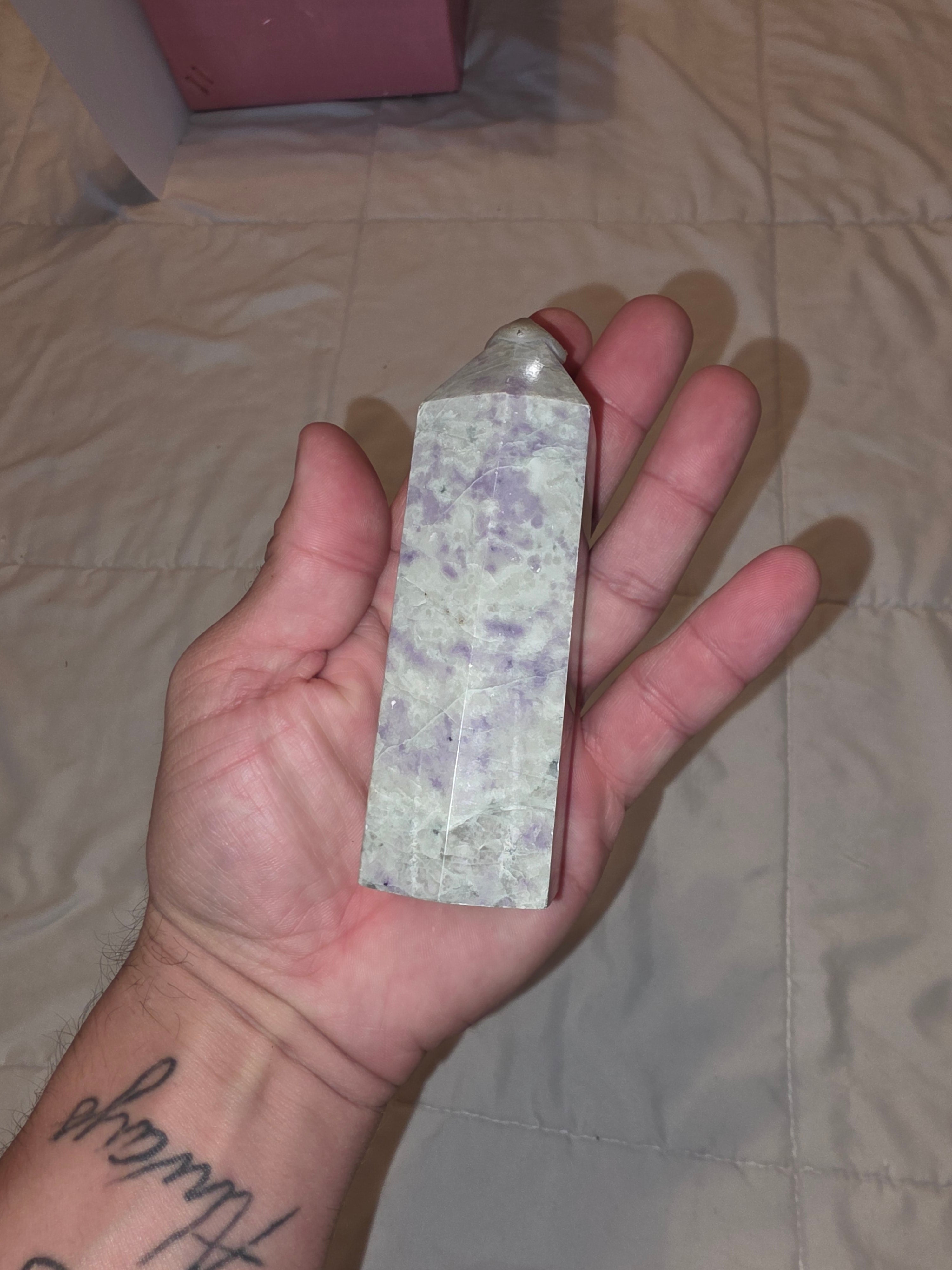 Opalized Fluorite Crystal Tower
