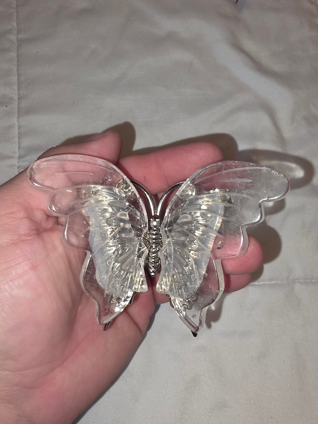 Clear Quartz Butterfly