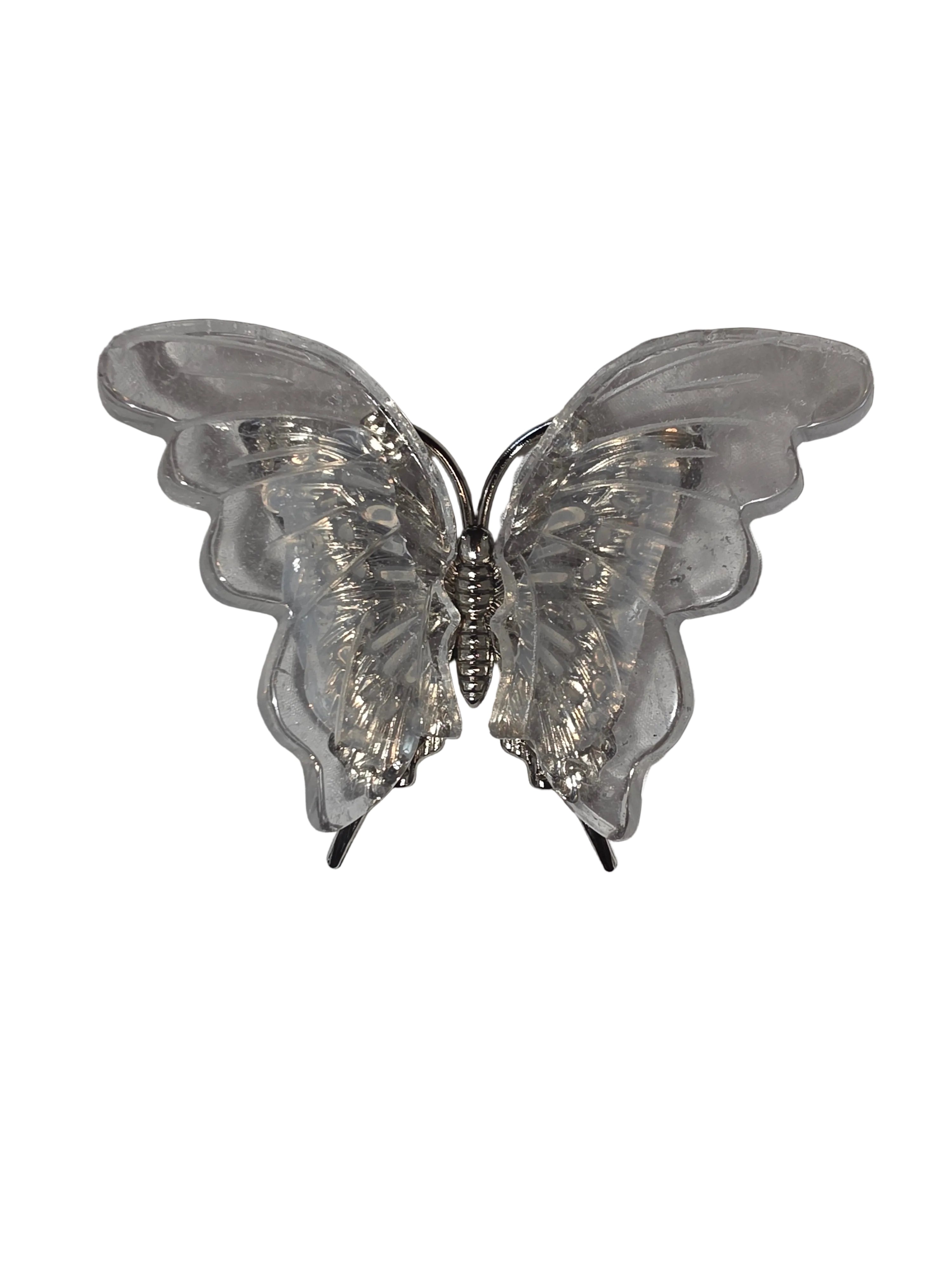 Clear Quartz Butterfly