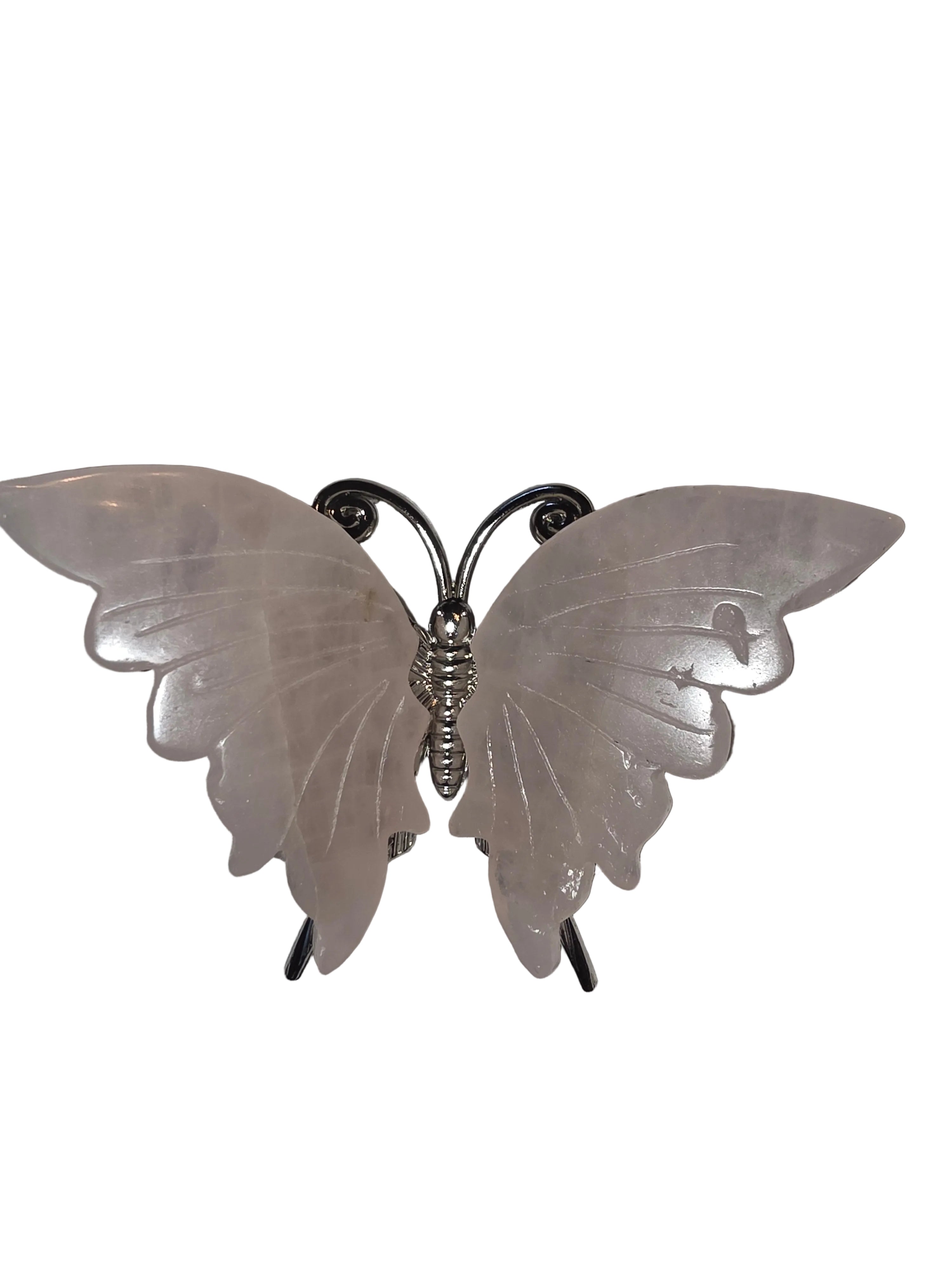 Rose Quartz Butterfly