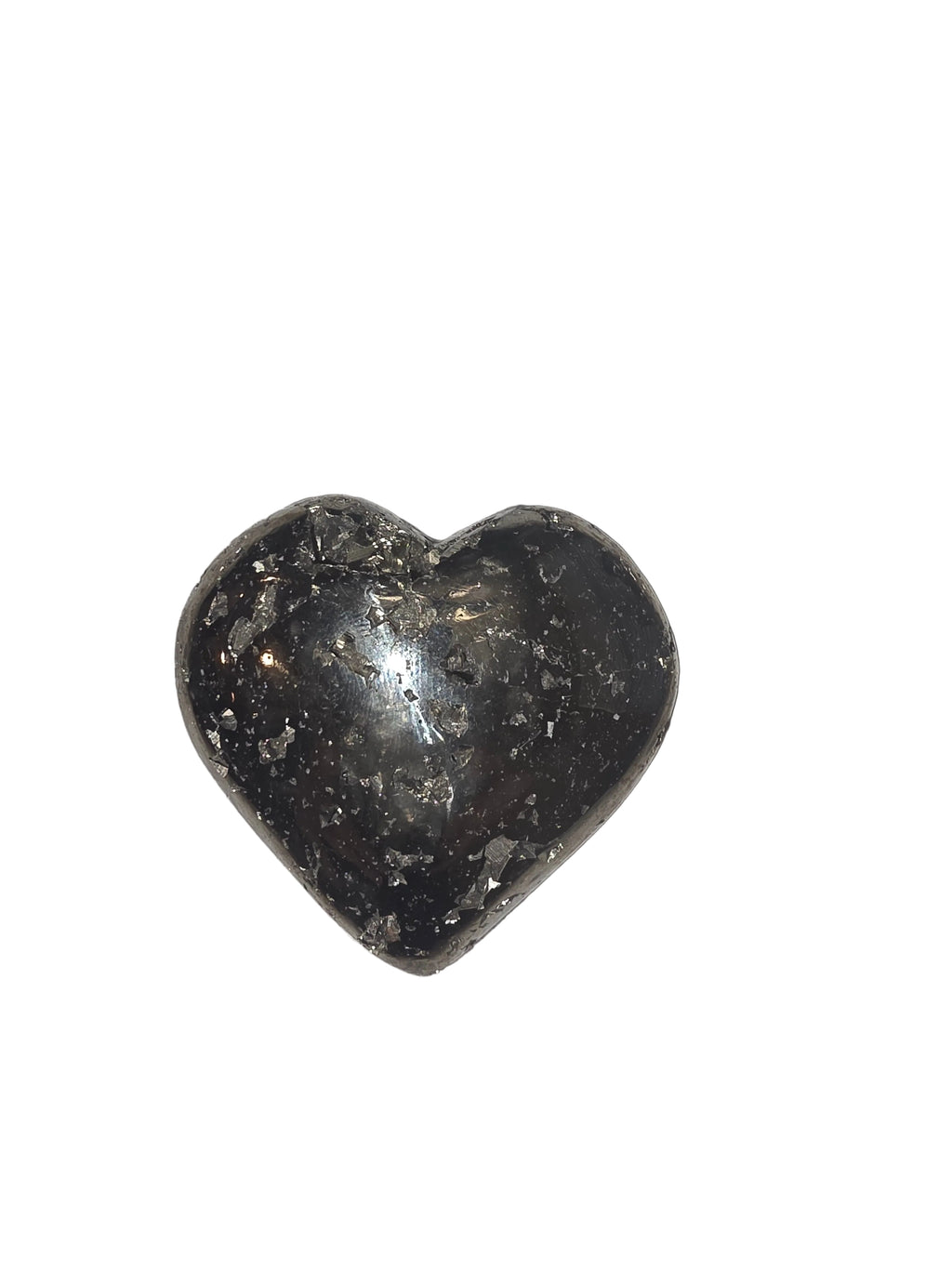 Pyrite Heart Palm Stone