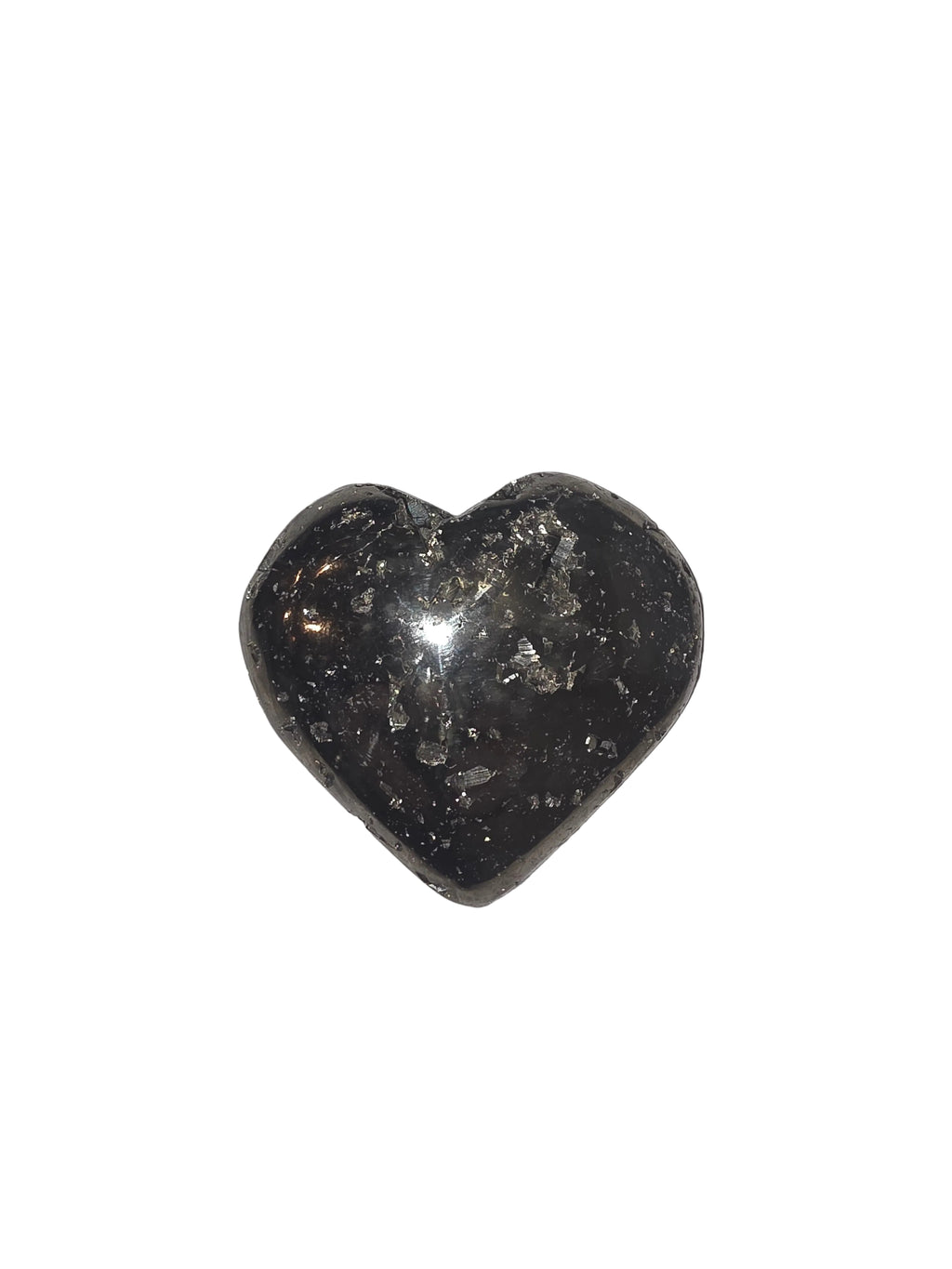 Pyrite Heart Palm Stone