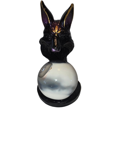 Black and Purple Fox Sphere Holder
