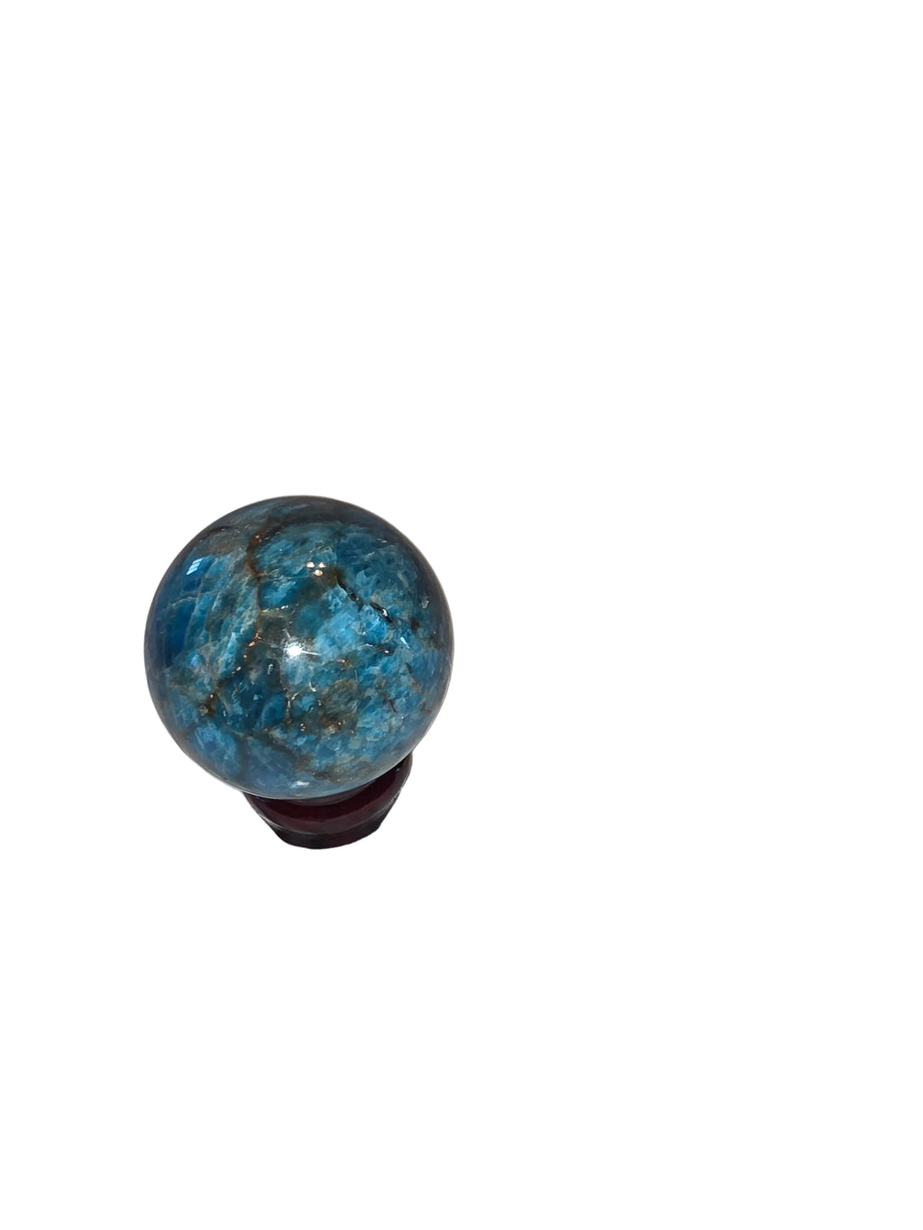 Blue Apatite Crystal Sphere