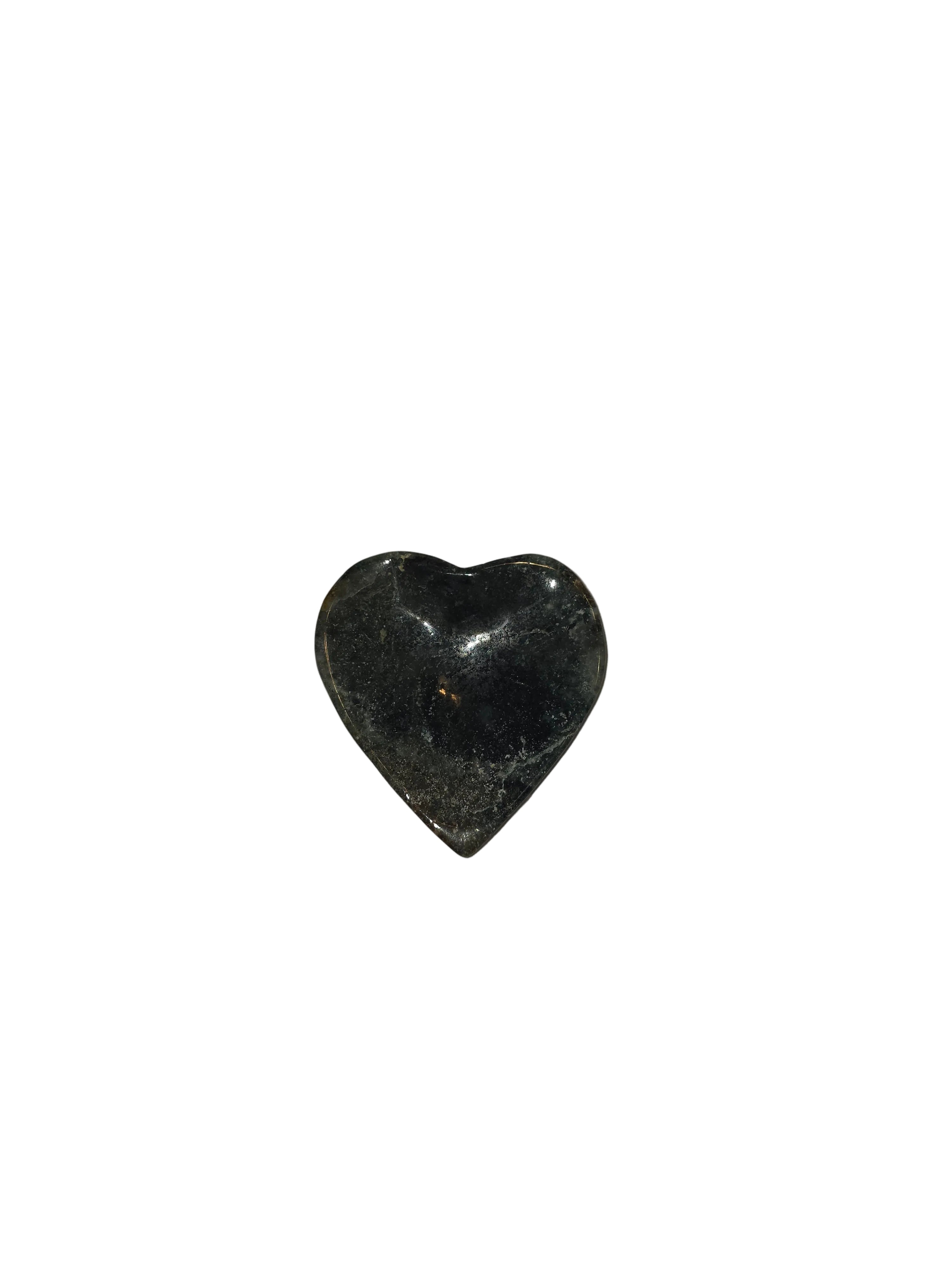 Green Jasper Jewelry/Crystal Heart Bowl