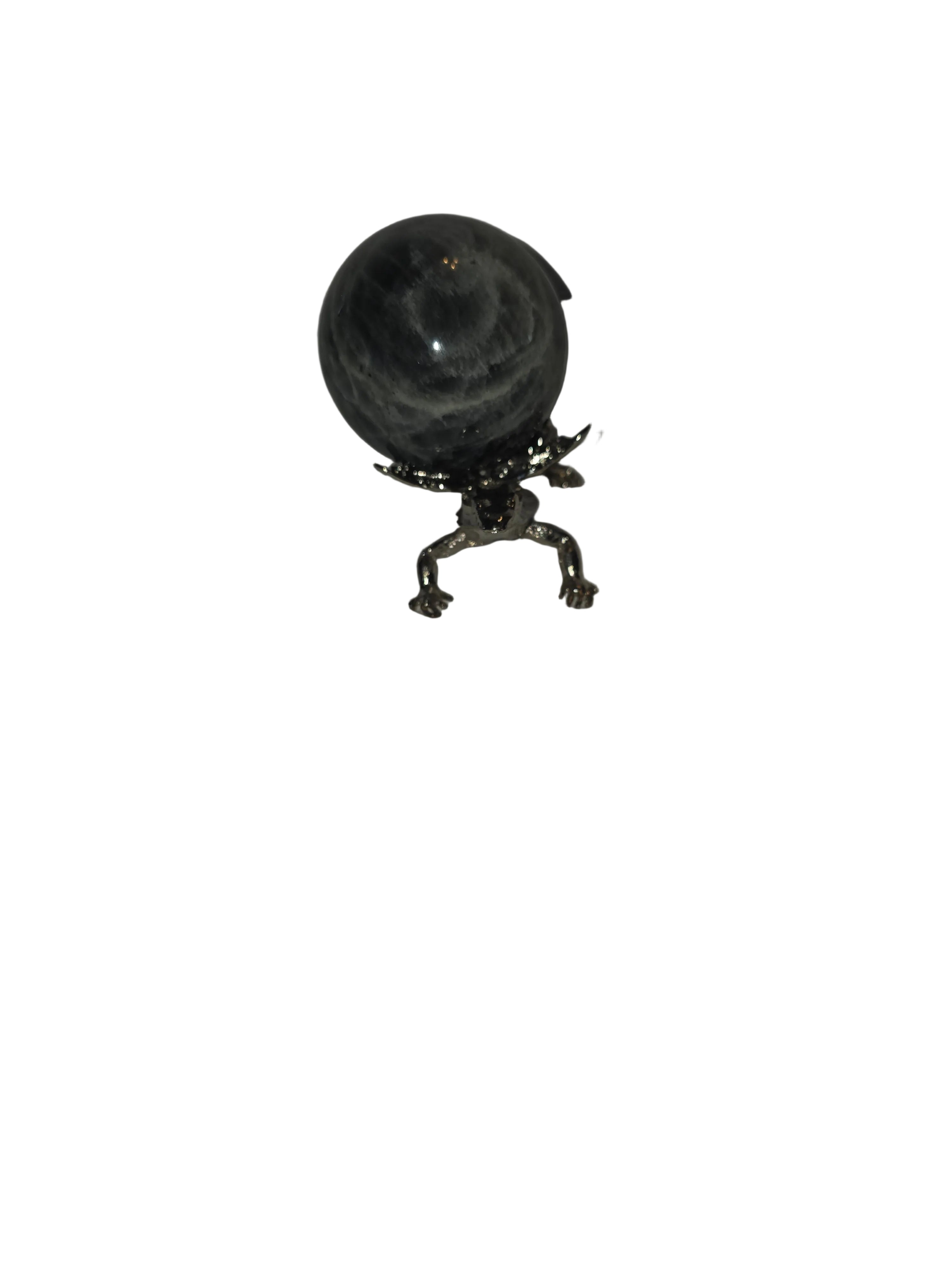 Silver Lizard Sphere Holder