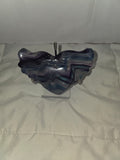 Rainbow Fluorite Heart w/ Wings