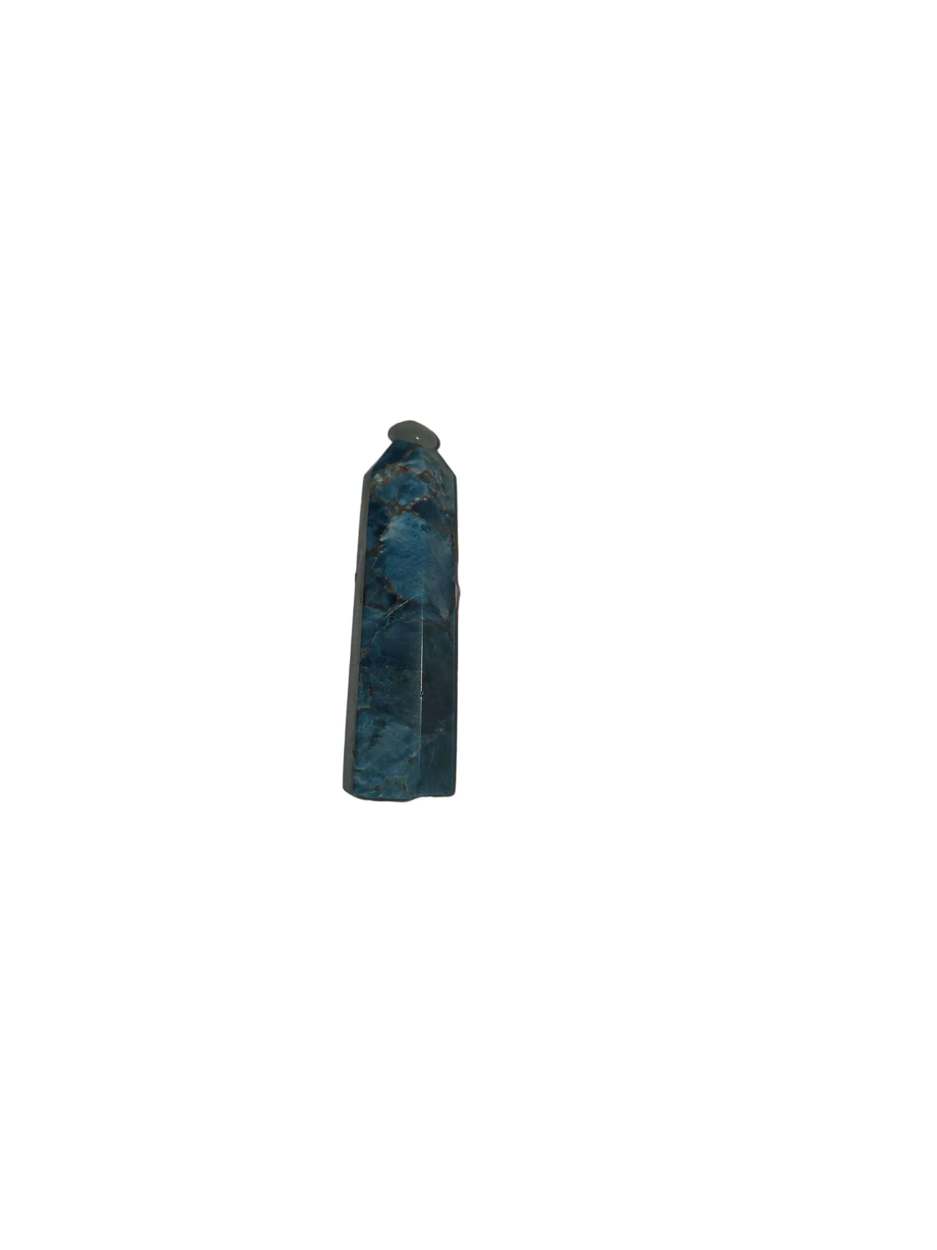 Blue Apatite Crystal Tower